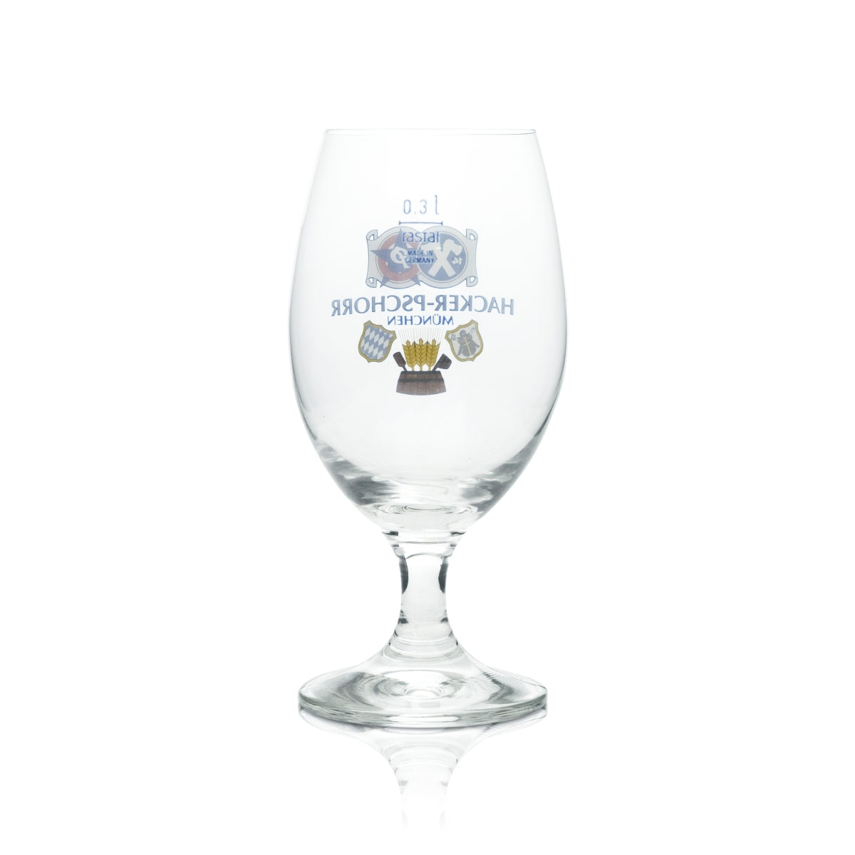 6x Hacker Pschorr Beer Glass 0.4l Tulip Rastal Light Glasses Trophy Stem Brewery Bavaria – View 3