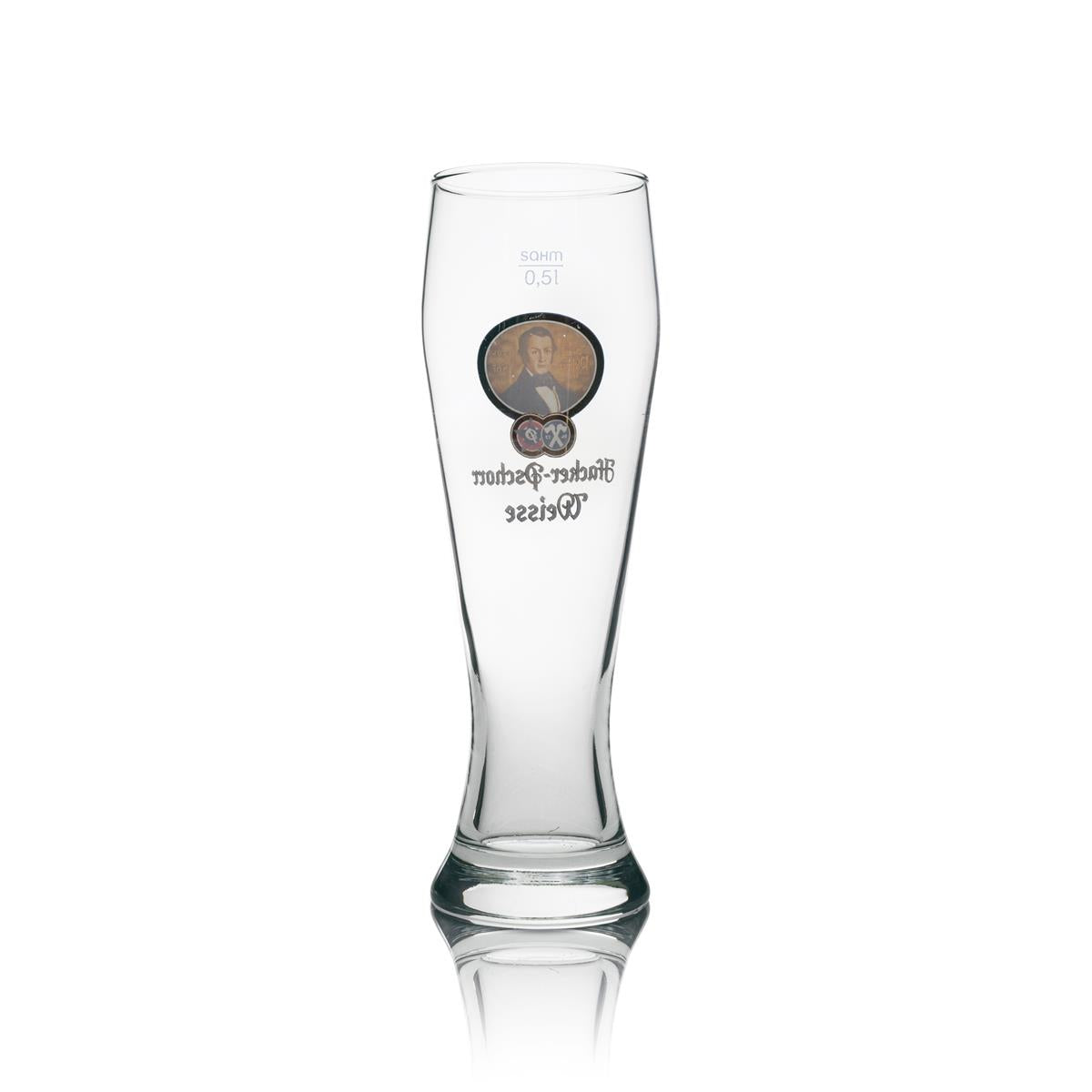 6x Hacker Pschorr Beer Glass 0.5l Wheat Beer with Cream – View 3