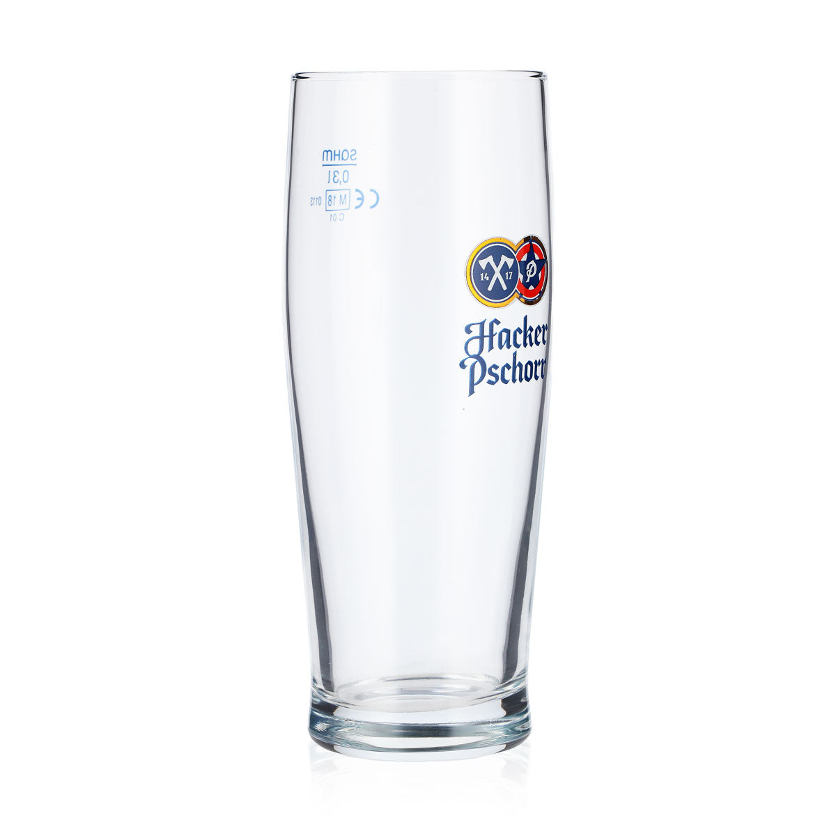 6x Hacker Pschorr beer glasses, 0.3 l mugs, Sahm blue logo – View 3
