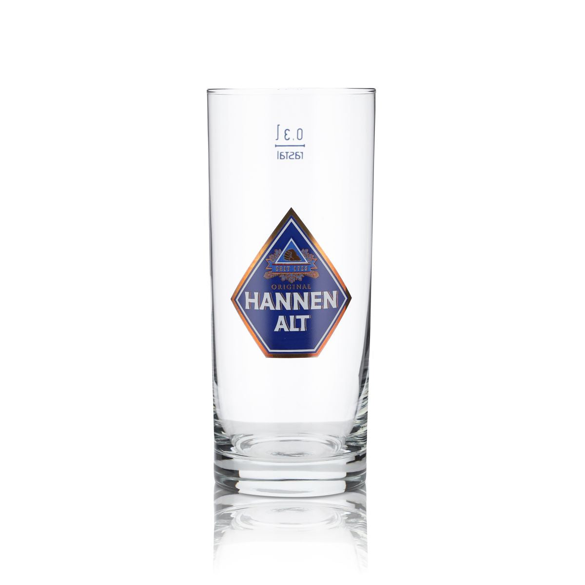 6x Hannen Alt beer glass 0.3l Altbierstange Willi mug glasses set brewery – View 2