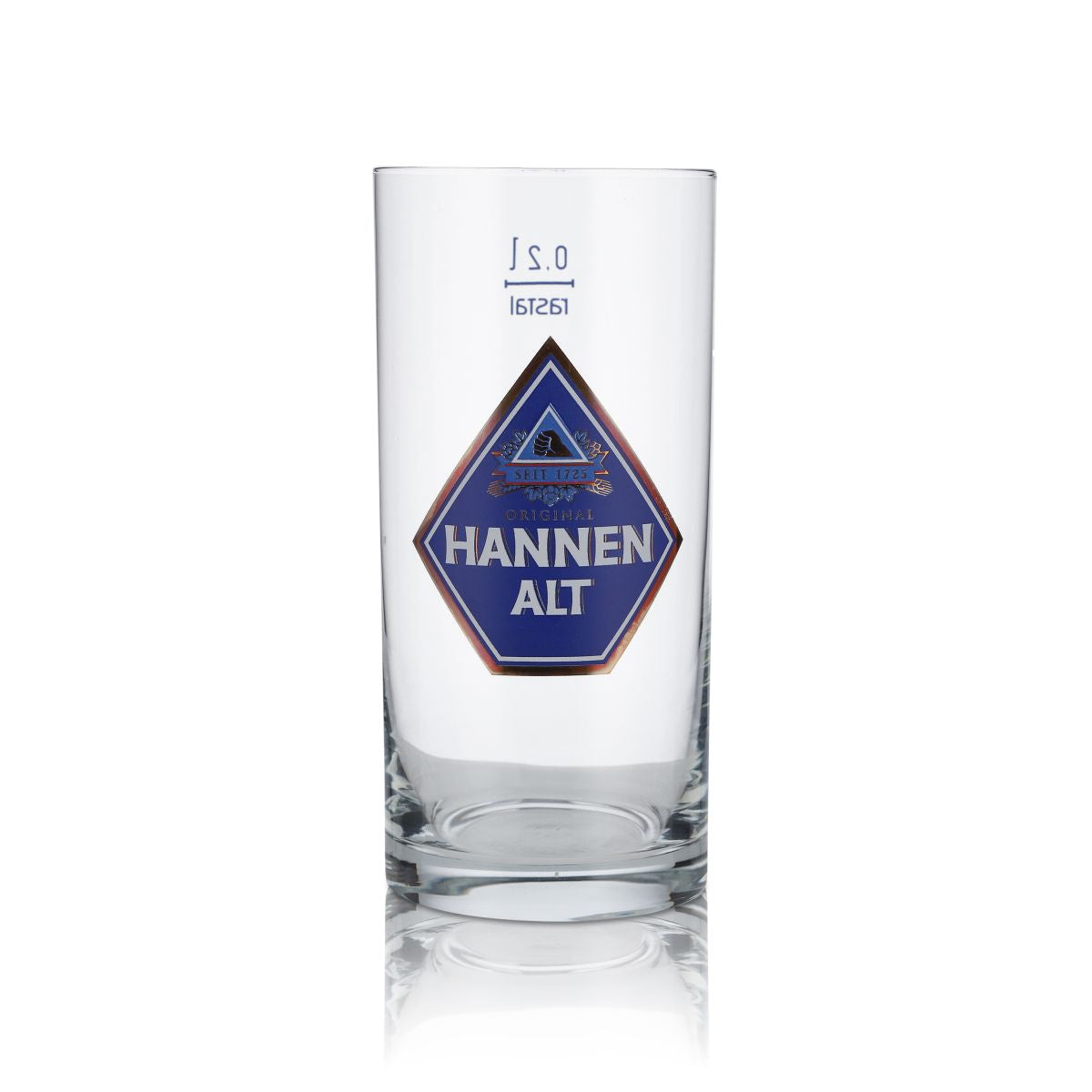 6x Hannen glass 0,2l old beer mug bar glasses set brewery gastro pub – View 2