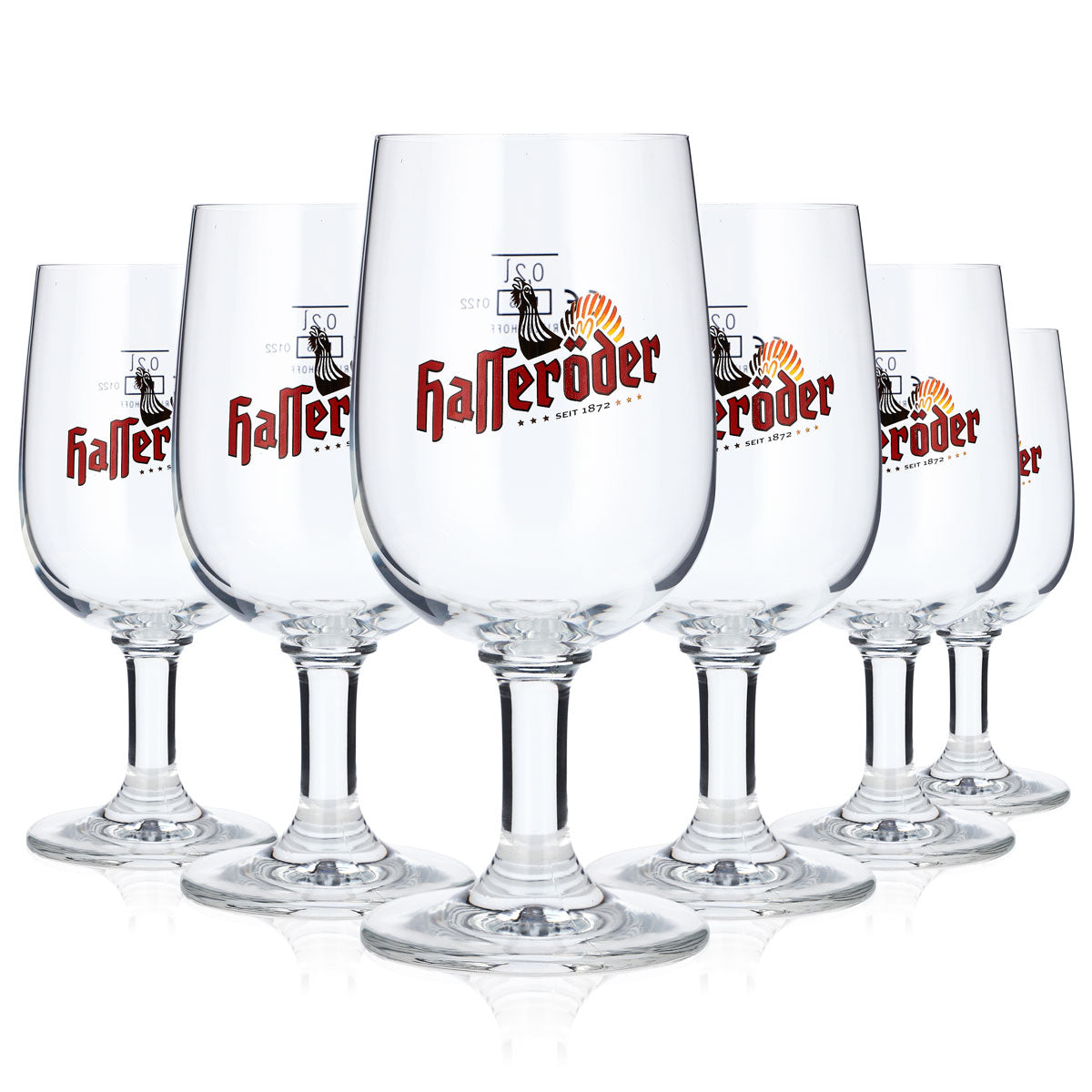 6x Hasseröder beer glasses 0.2l goblet glasses Ritzenhoff – View 5