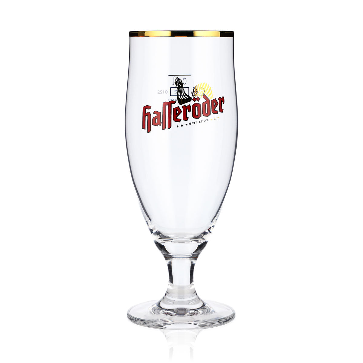6x Hasseröder beer glasses Beer glasses 0.2 l Goblet glasses, bulbous, gold rim – View 2