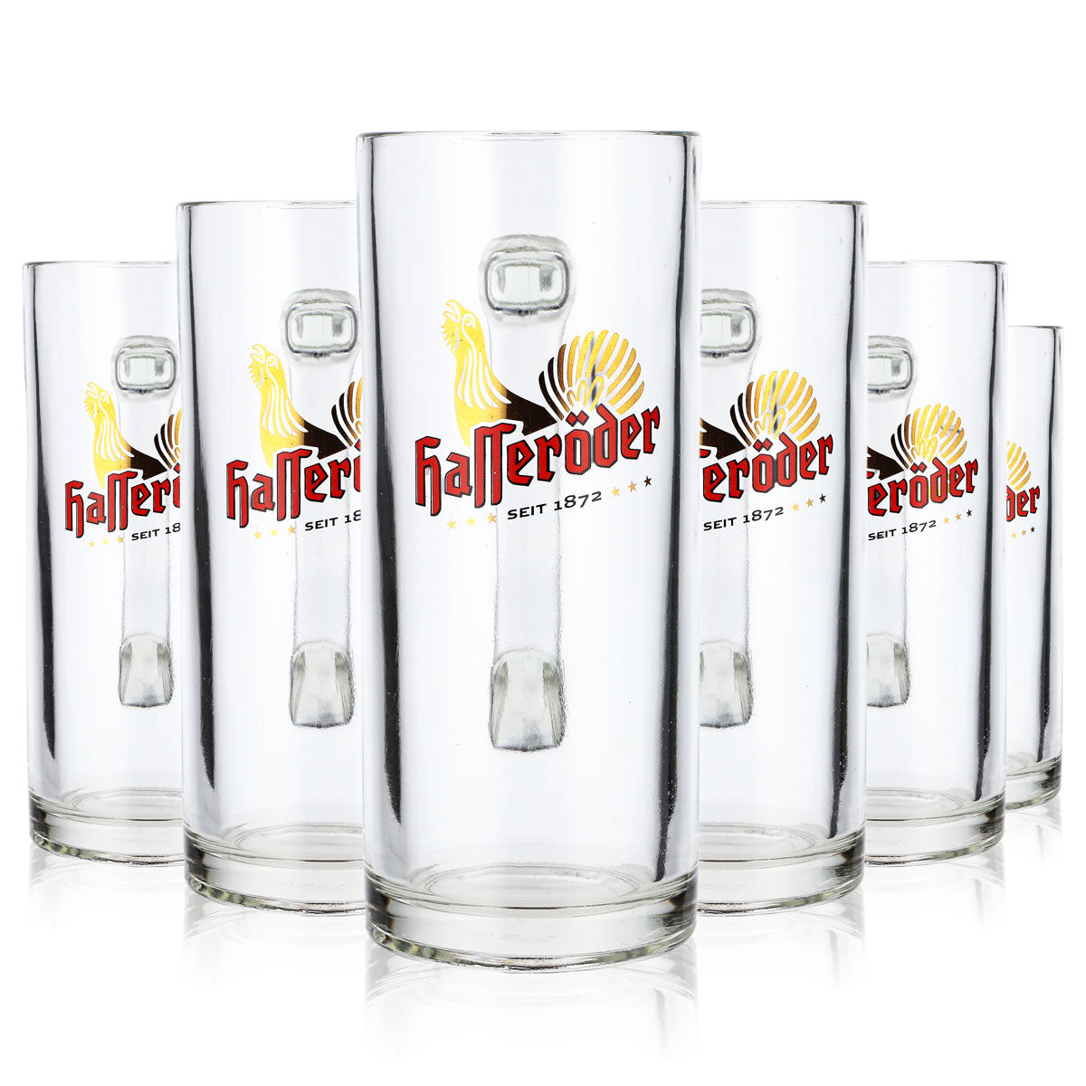 6x Hasseröder beer glass beer mug glasses tankard 0.3l jug Reno – View 7