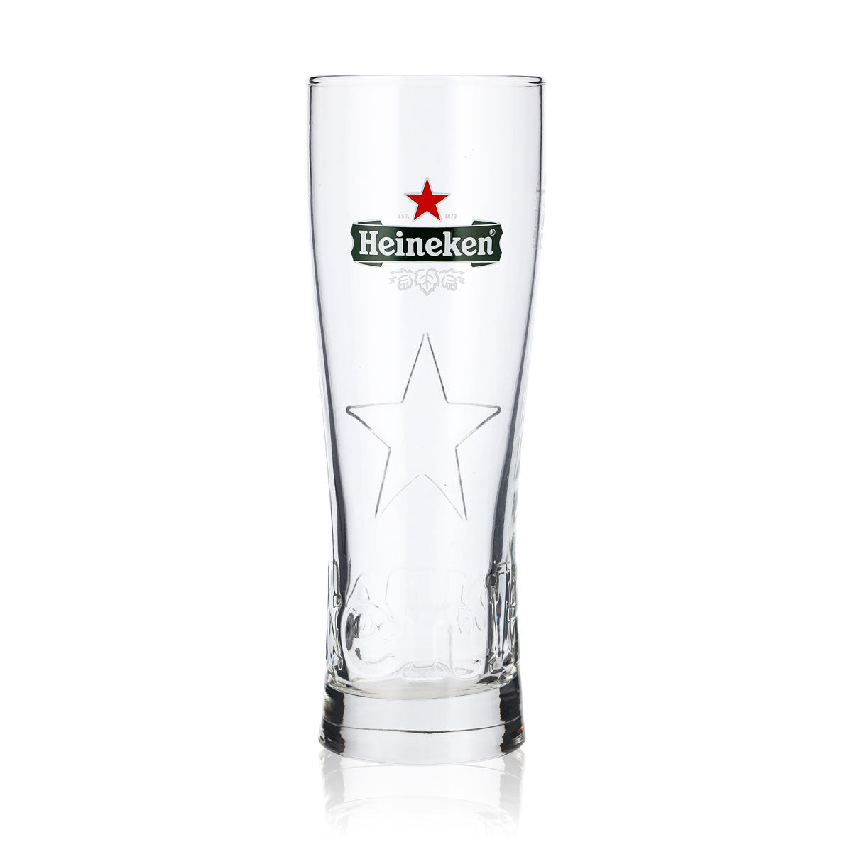 6x Heineken Beer Glass 0.3l "Star" Glasses Beer Glasses Relief Mug/Cup ARC – View 2
