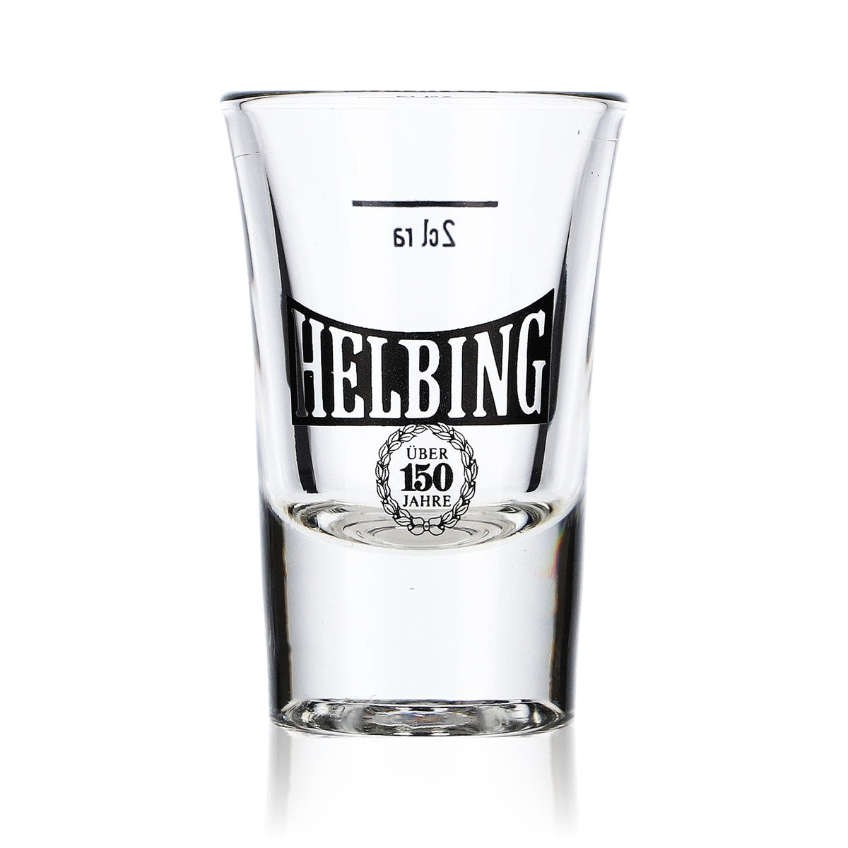 6x Helbing Caraway Shot Glass Stamper Stem Glass Design 150 Years Exclusive – View 2