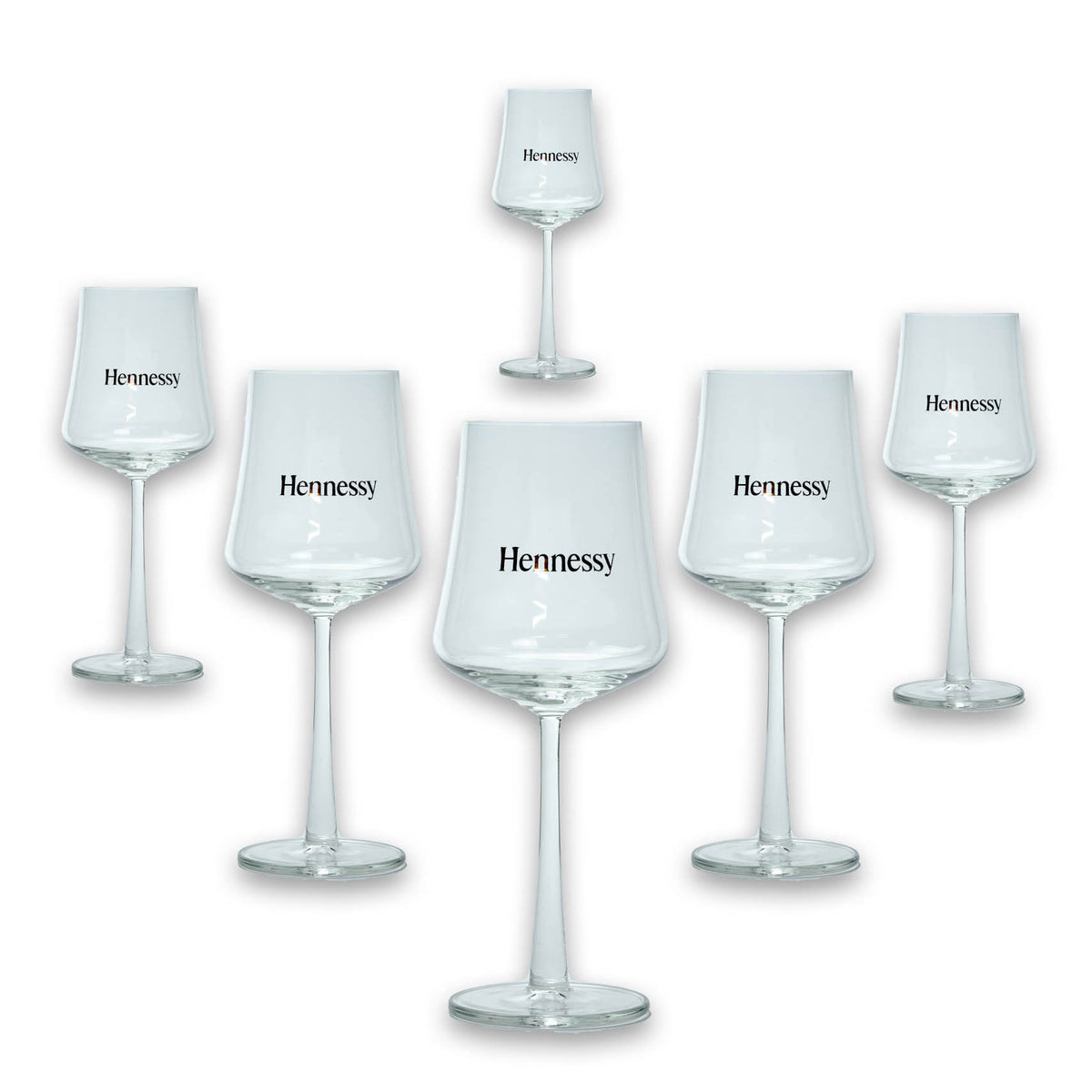 6x Hennessy Cognac Glass Sunset Aperitif Glass VSOP