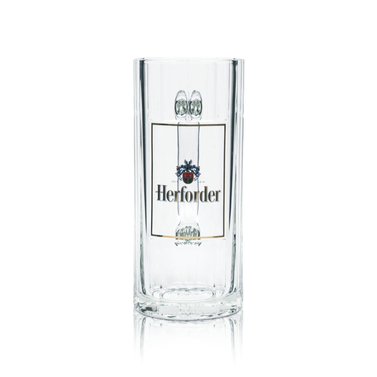 6x Herforder beer glass 0.4l mug Wallenstein Sahm Seidel handle glasses mugs bar – View 2