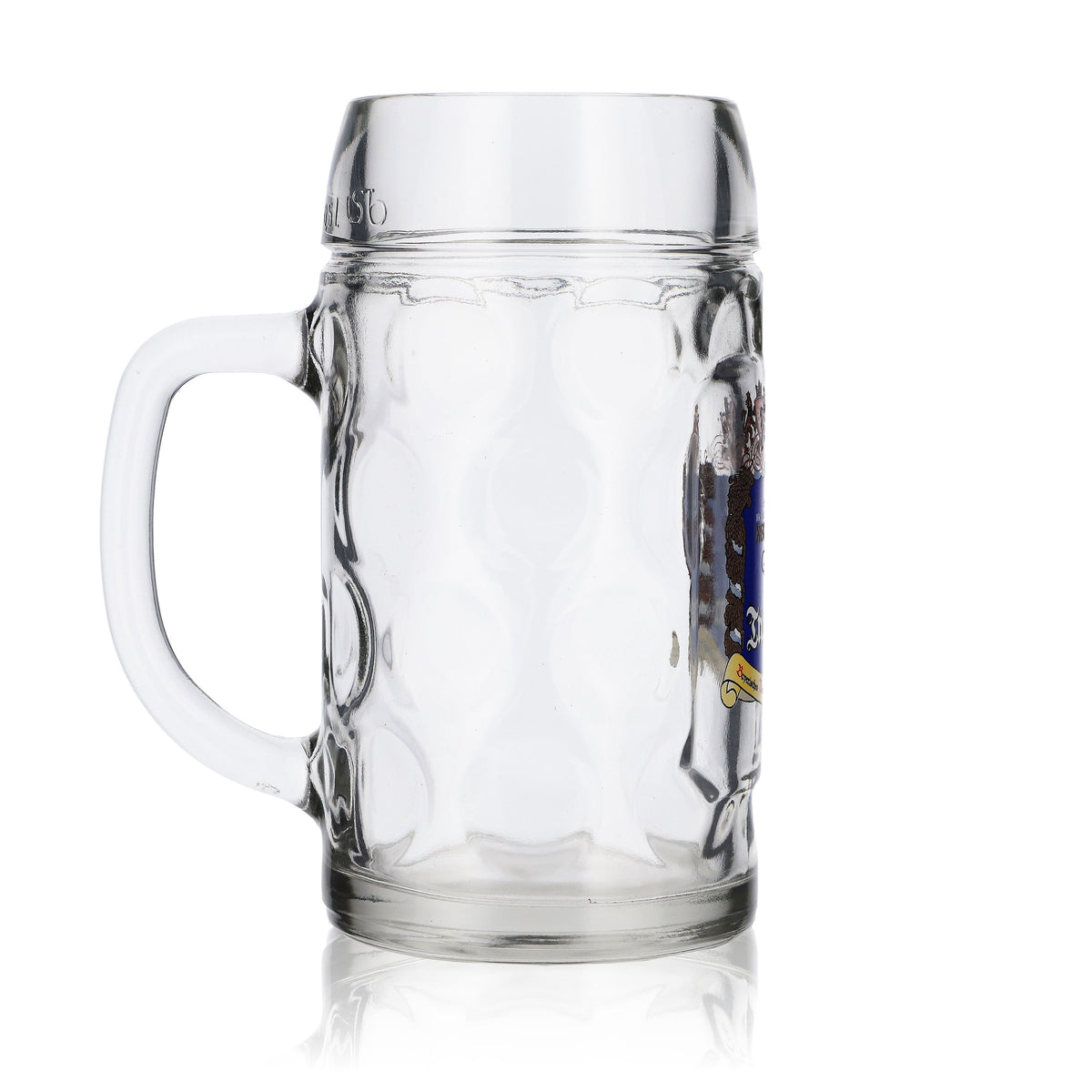 6x Herrnbräu beer glass mug beer mug 0.5l "Tradition" blue Stölzle – View 4