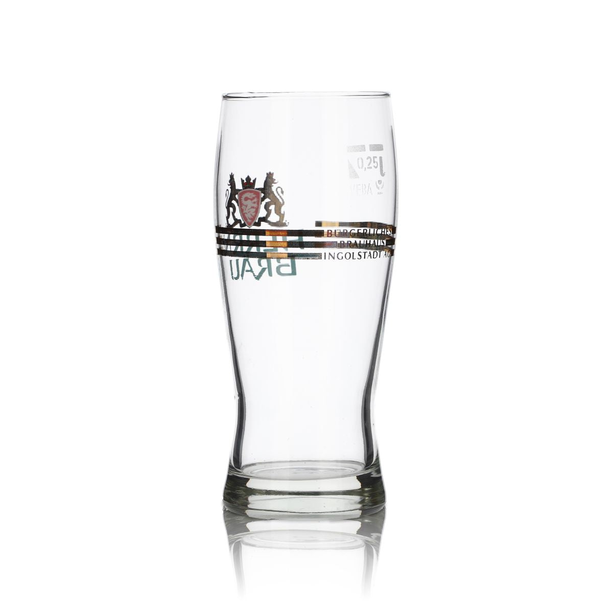 6x Herrnbräu glass 0.25l Willibecher beer glasses set Brewery Gastro Calibrated – View 4