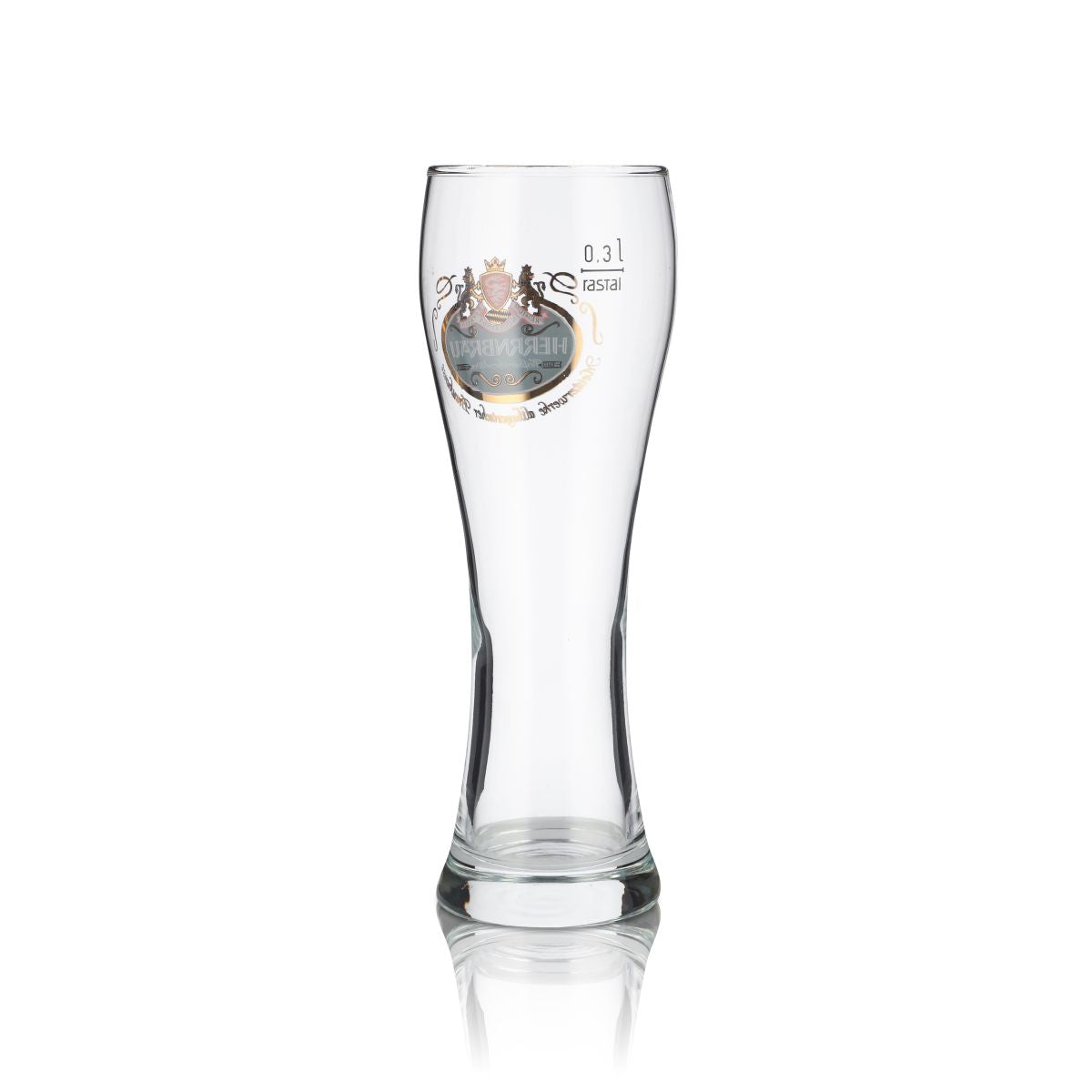 6x Herrnbräu glass 0.3l wheat beer glass Hefeweizen glass set Black Forest brewery – View 3