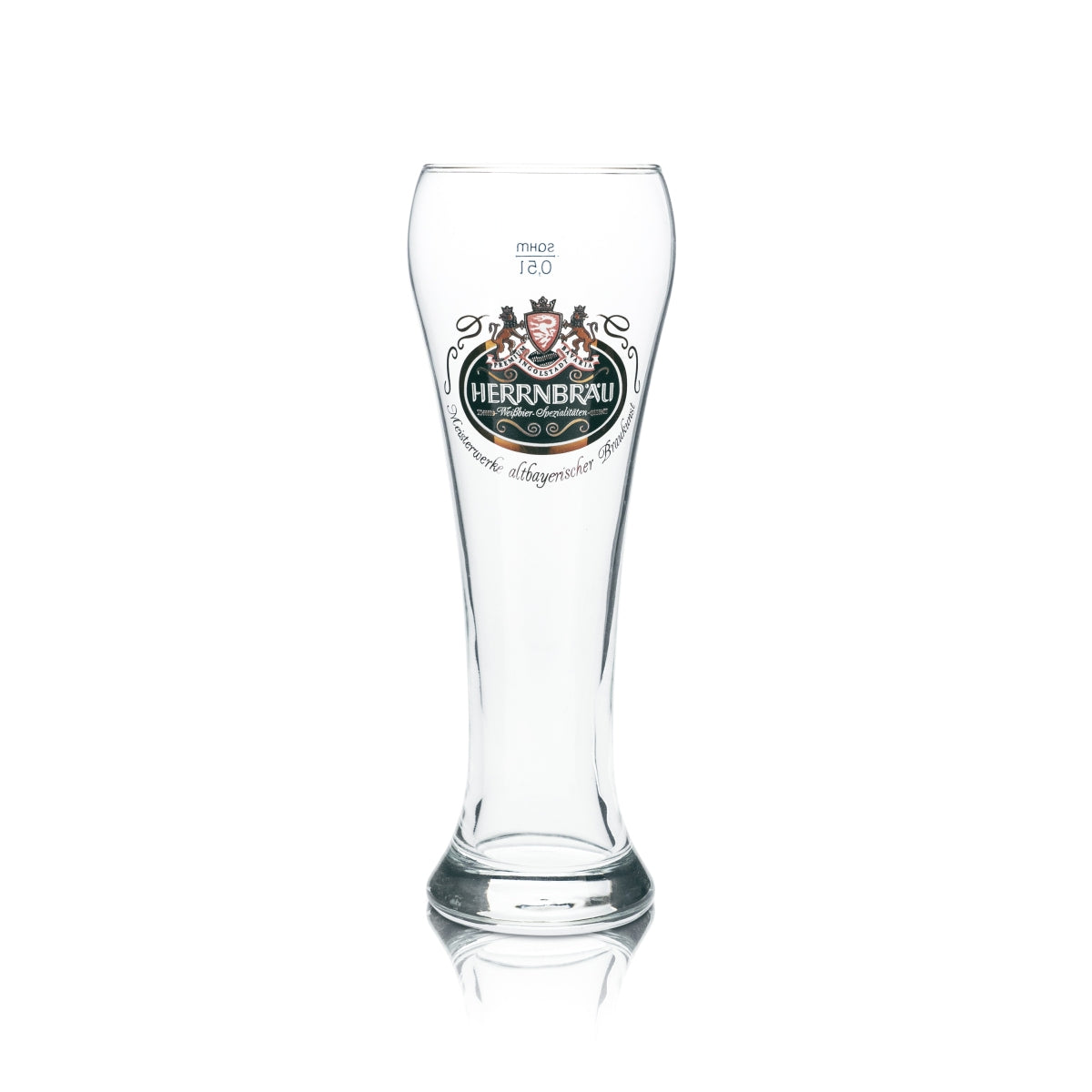 6x Herrnbräu wheat beer glass 0.5l yeast wheat glasses brewery restaurant bar pub – View 2
