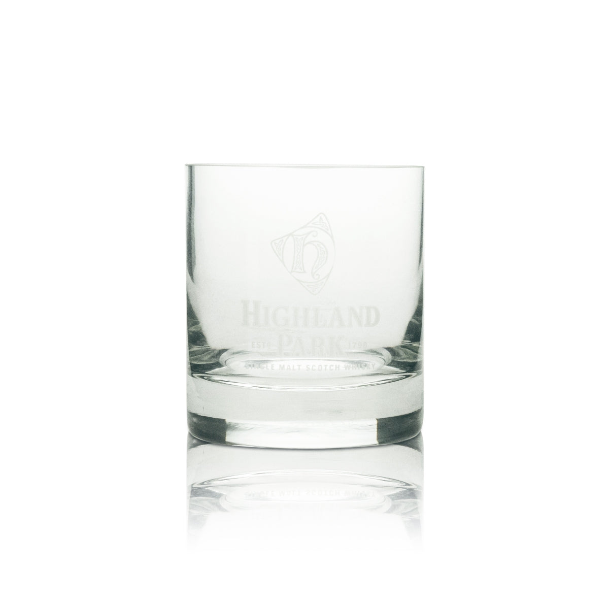 6x Highland Park Whiskey Glass Tumbler Logo White 4cl Mäser – View 2