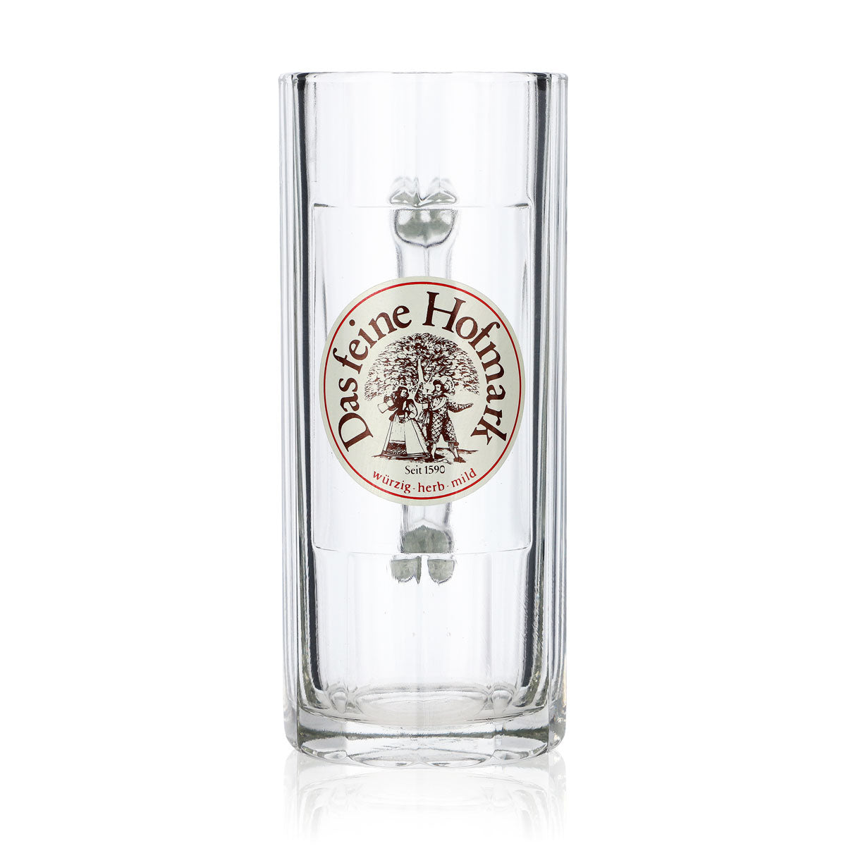 6x Hofmark glass 0.3l beer mug The fine Hofmark tankard mug glass set Brewery – View 2