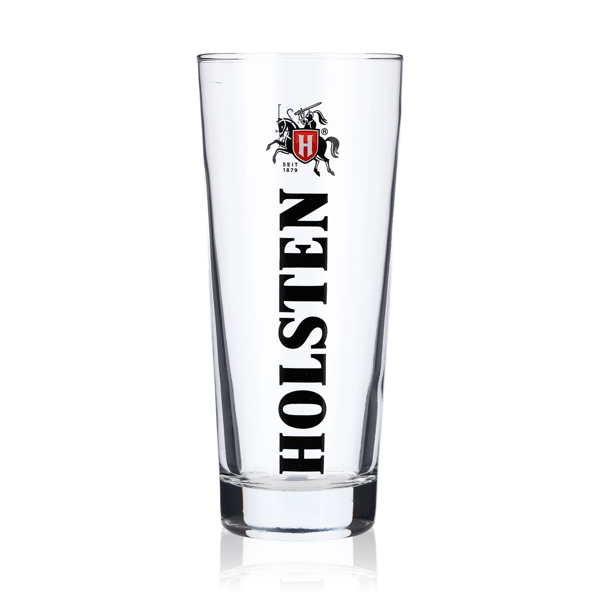 6x Holsten beer glass 0.2 l Willli mug beer glasses logo black vertical – View 2