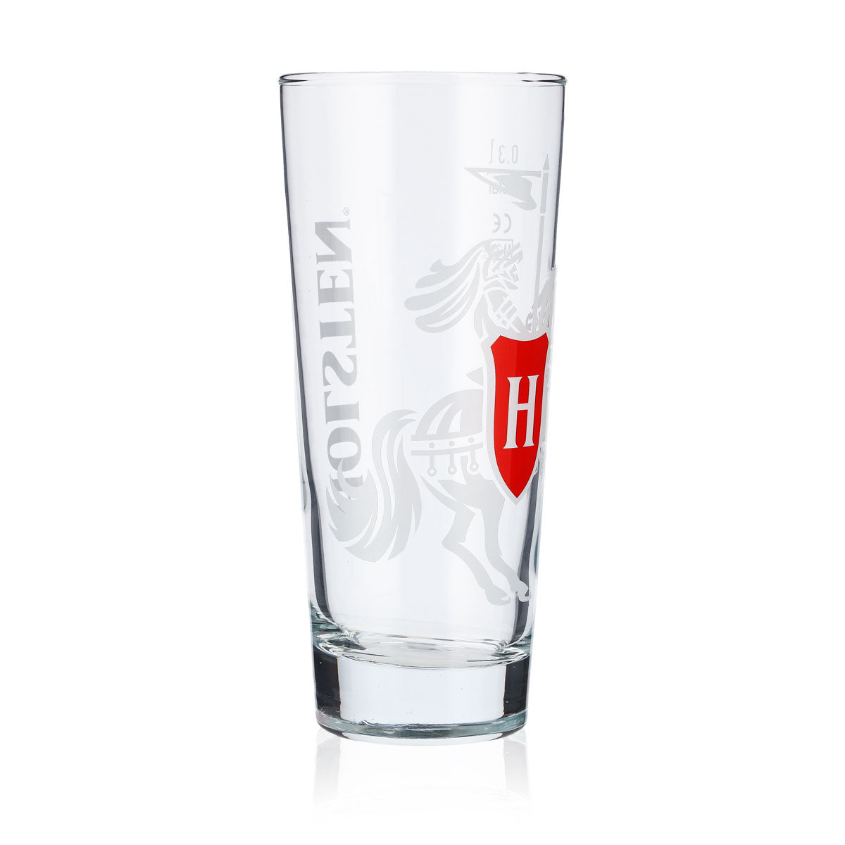 6x Holsten beer glass 0.3l Willi mug beer glasses logo white vertical – View 3