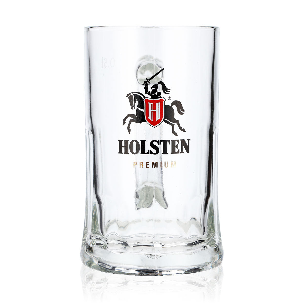6 Holsten Beer Glasses, 0.5 L, Jug-Style, Large Logo, Premium, Gold Sahm (Set of 6) – View 2