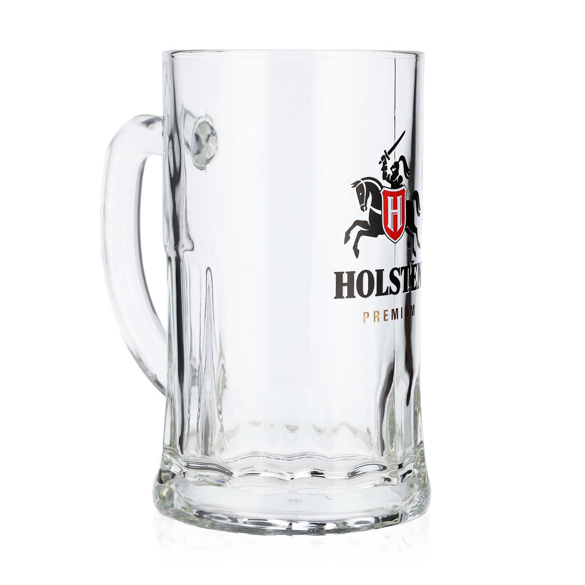 6 Holsten Beer Glasses, 0.5 L, Jug-Style, Large Logo, Premium, Gold Sahm (Set of 6) – View 3