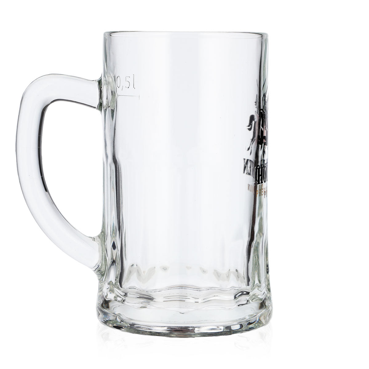 6 Holsten Beer Glasses, 0.5 L, Jug-Style, Large Logo, Premium, Gold Sahm (Set of 6) – View 4