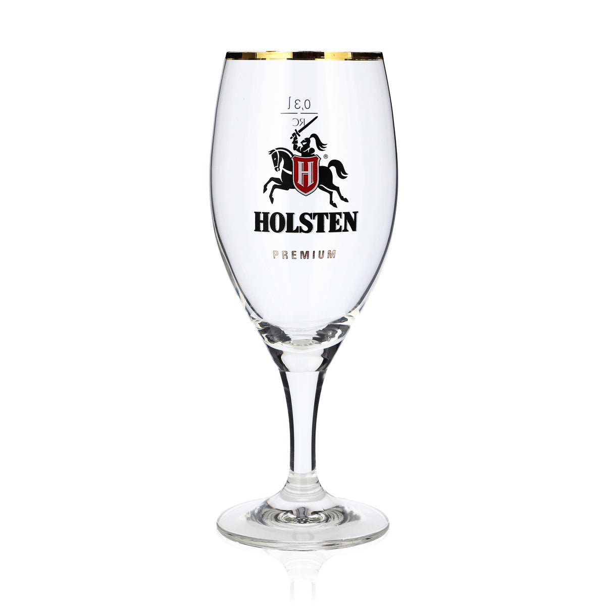 6x Holsten Beer Glass Beer Glasses 0.3l Goblet Premium Gold Rim Ritzenhoff – View 2