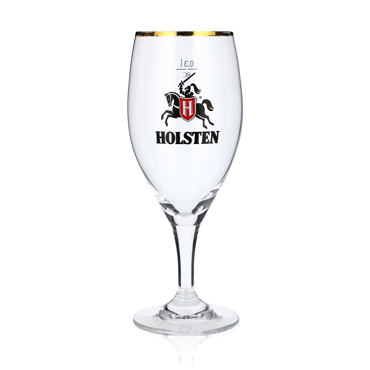 6x Holsten beer glasses 0.3 l goblets with gold rim Ritzenhoff – View 2