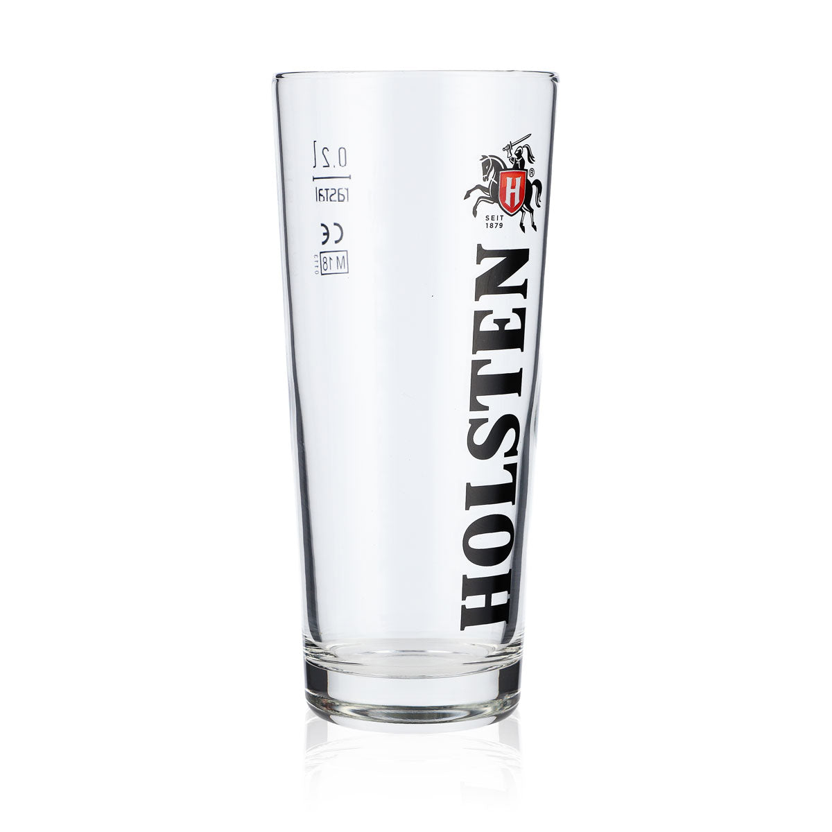 6x Holsten Beer Glass Frankonia 0.2l Mug Beer Glasses Vertical Lettering – View 3