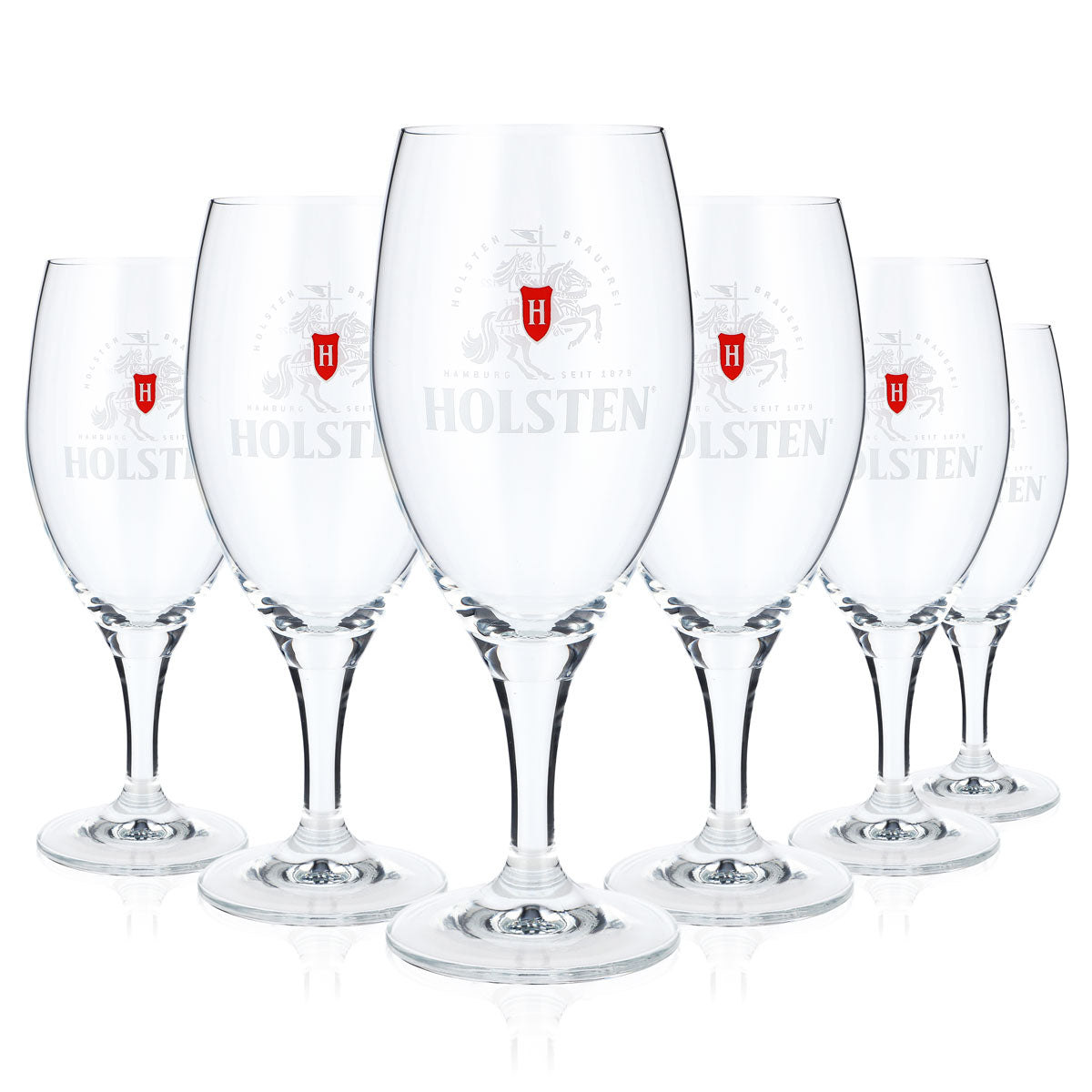 6x Holsten Beer Cup Glass Beer Glasses Designer Glass 0.3l Feierabend Collectible Glass – View 5