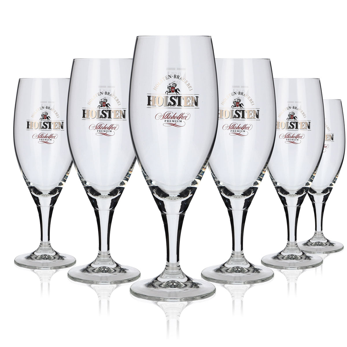 6x Holsten Glass 0.25l Beer Glass Non-Alcoholic Premium Pils Tulip Cup Glass Set – View 5