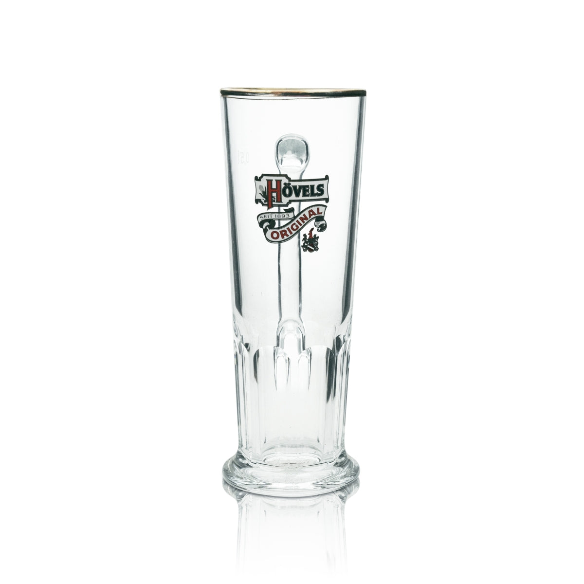 6x Hövels beer glass mug 0.5l gold rim Sahm – View 2