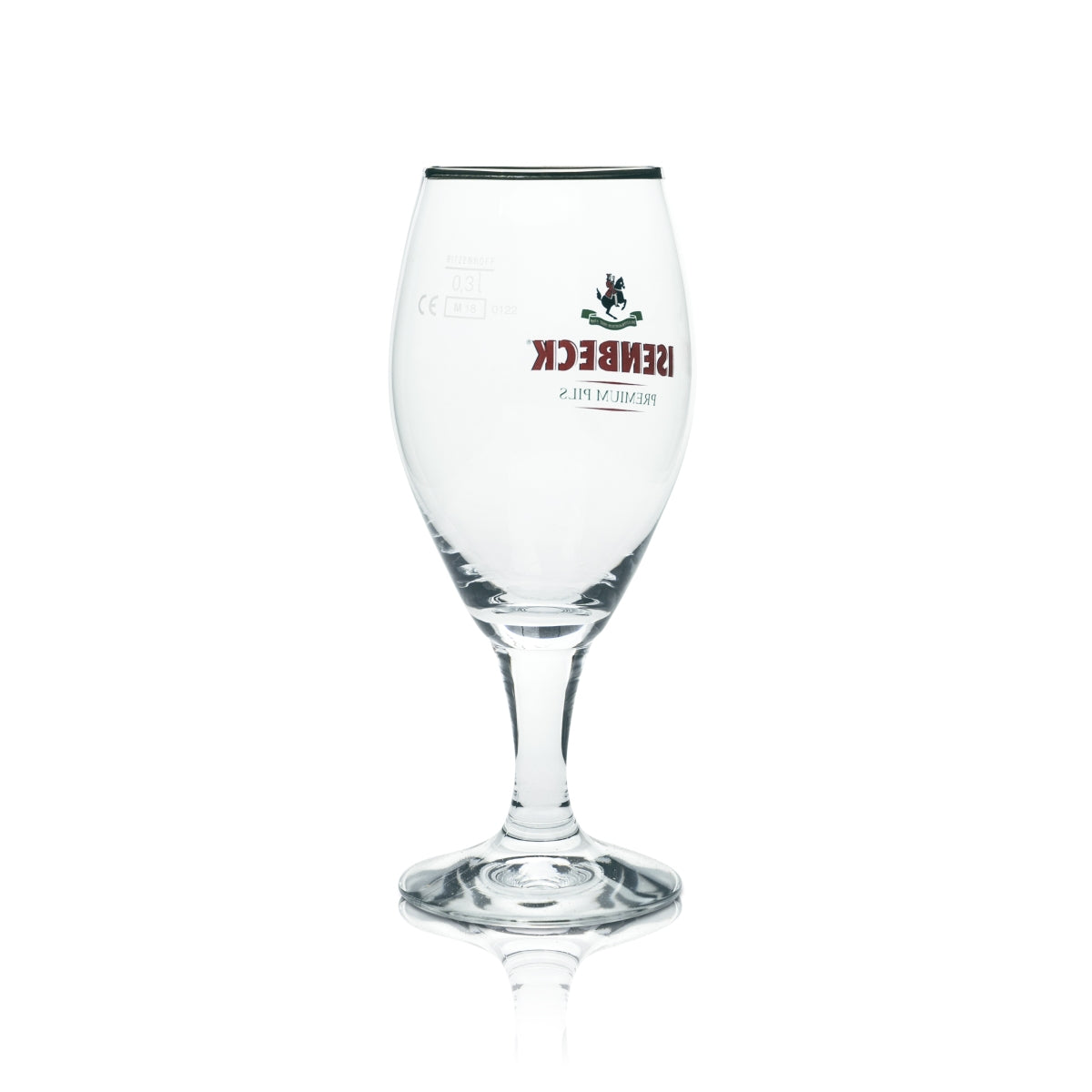 6x Isenbeck Beer Glass 0.3l Pilsner Tulip Cup Gold Rim Ritzenhoff Glasses Beer – View 3