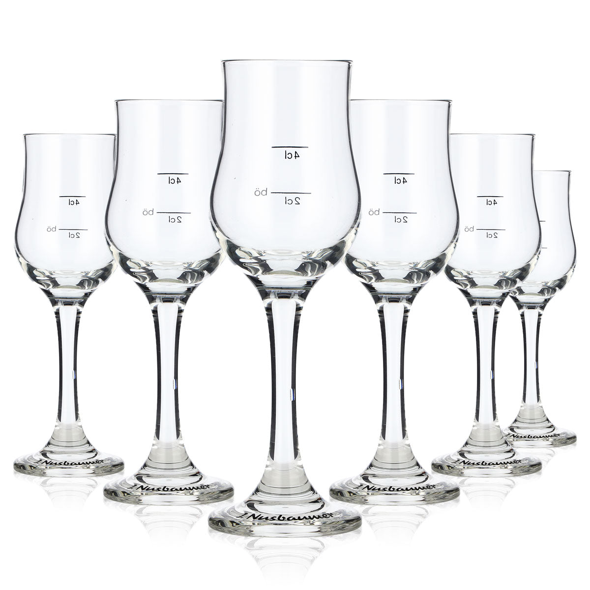6x J. Nusbaumer Schnapps Glass Shot Glass Stamper 2cl/4cl Schnapps Glass Böckling – View 5