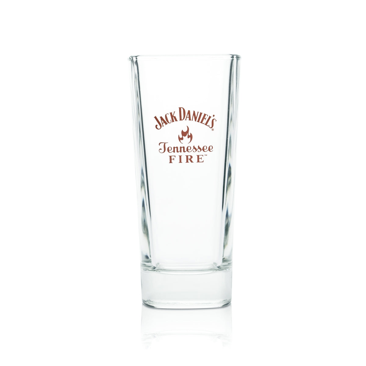 6x Jack Daniels Whiskey Glass 0.35l Cocktail Long Drink Glasses Tennessee Fire Red – View 2