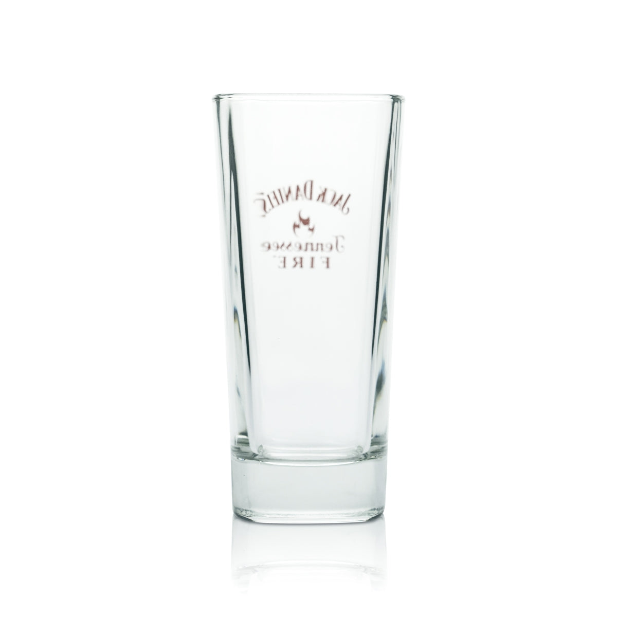 6x Jack Daniels Whiskey Glass 0.35l Cocktail Long Drink Glasses Tennessee Fire Red – View 3