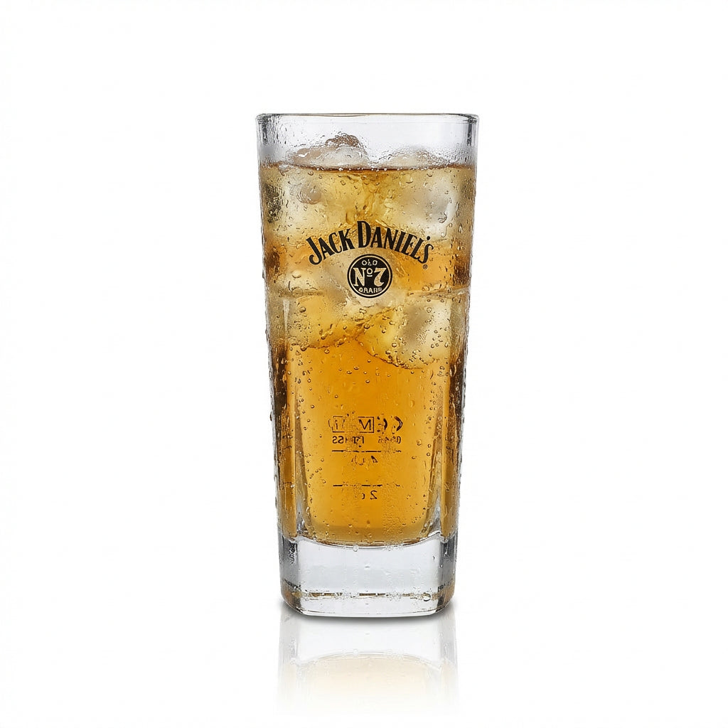 6x Jack Daniels Whiskey Glass Long Drink Stackable – View 2