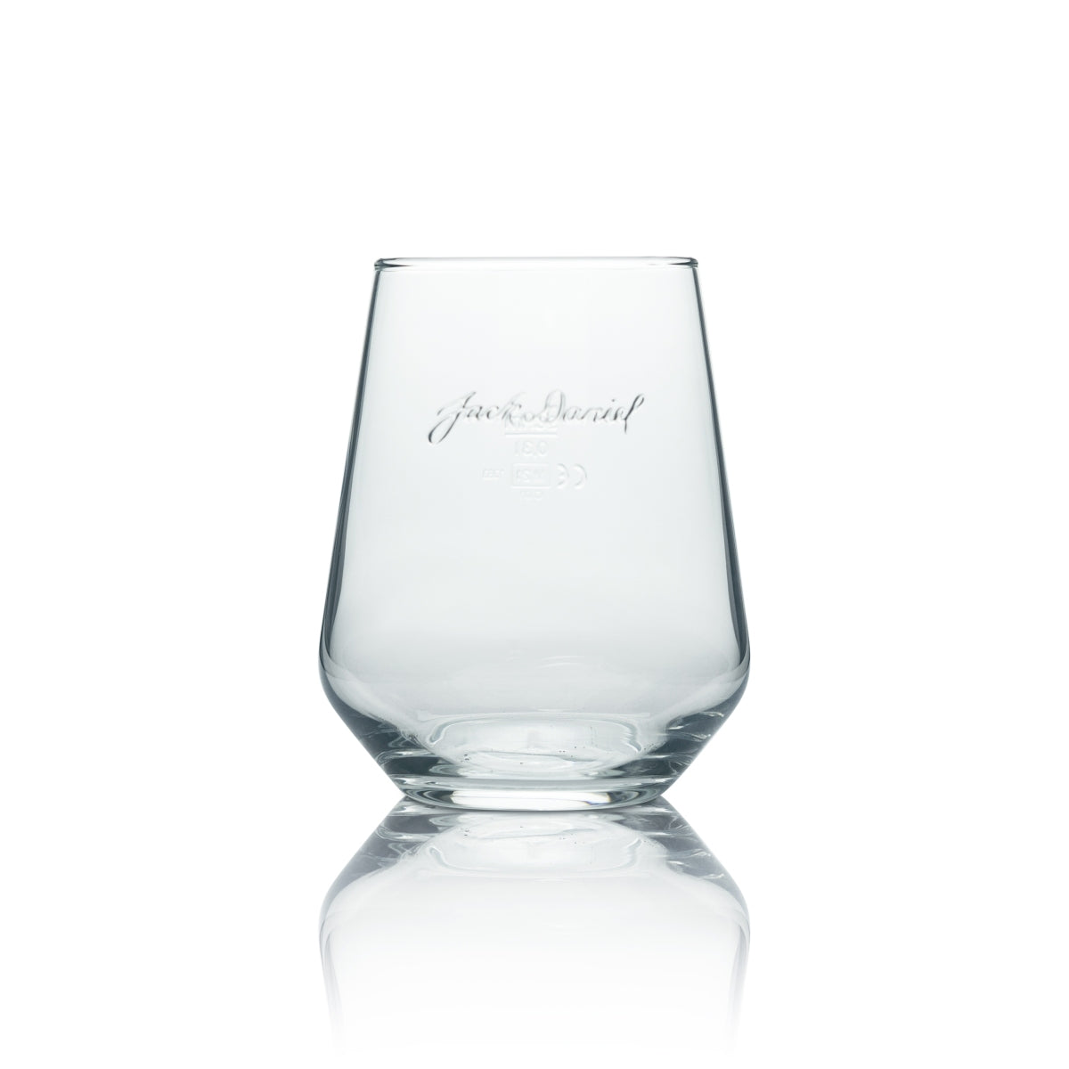 6x Jack Daniels Whiskey Glass Tumbler Relief Logo – View 2