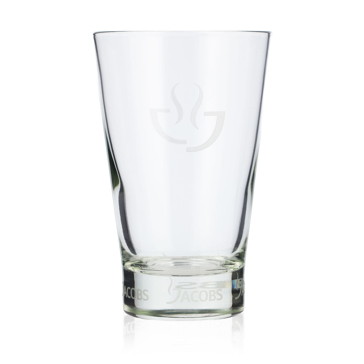 6x Jacobs Coffee Glass Latte Glass Cappuccino Glass 0.28l Satin-finished Logo – View 3