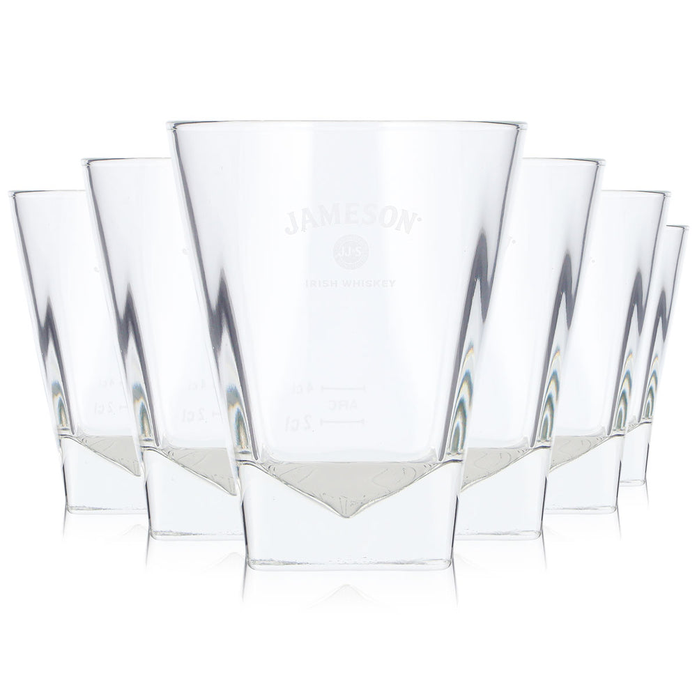 6 Jameson Whiskey Glasses (2 cl) + 4 cl Tumblers, Irish Whiskey ARC Whiskey Glasses (Set of 6)