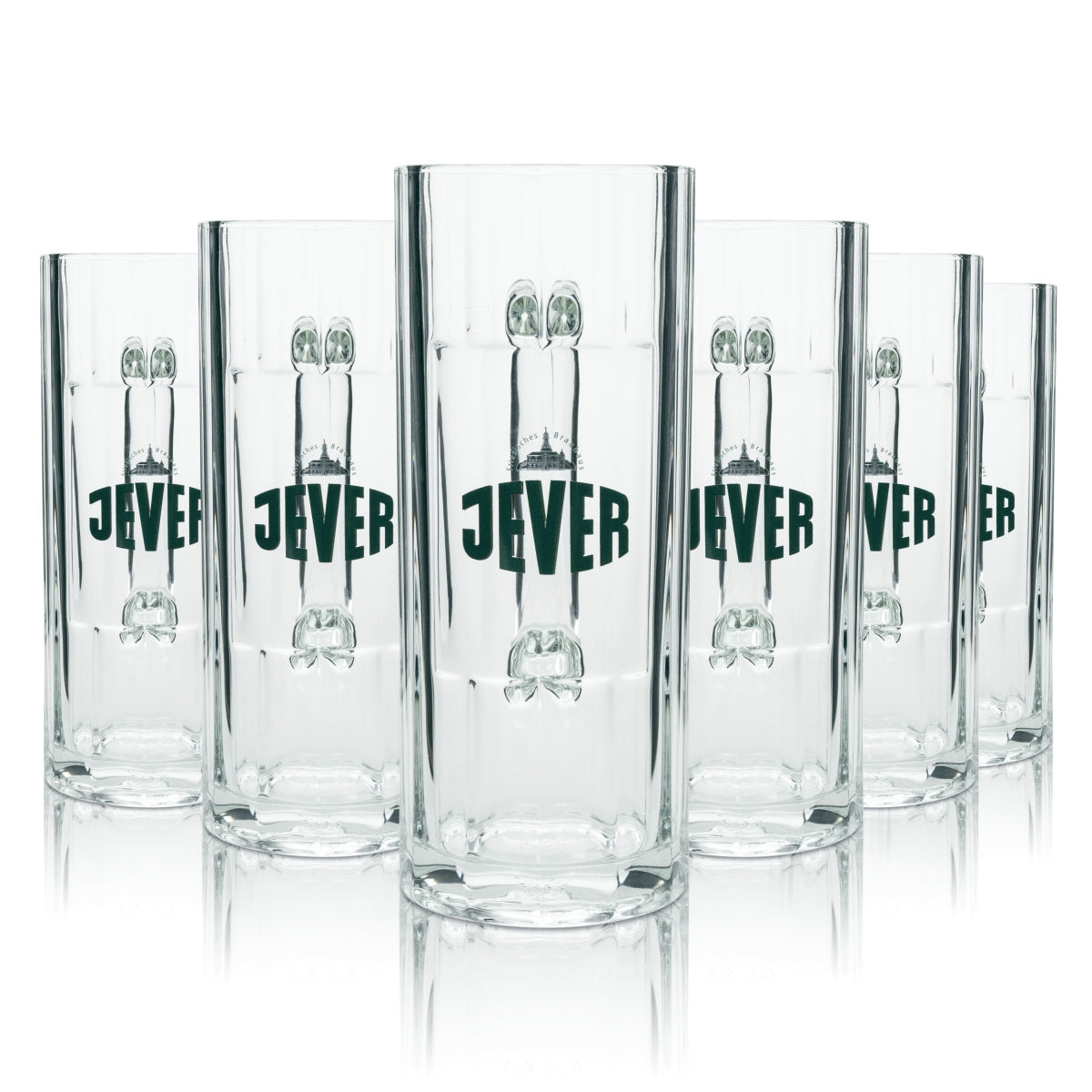 6x Jever Beer Glass Mug Wallenstein 500ml rastal