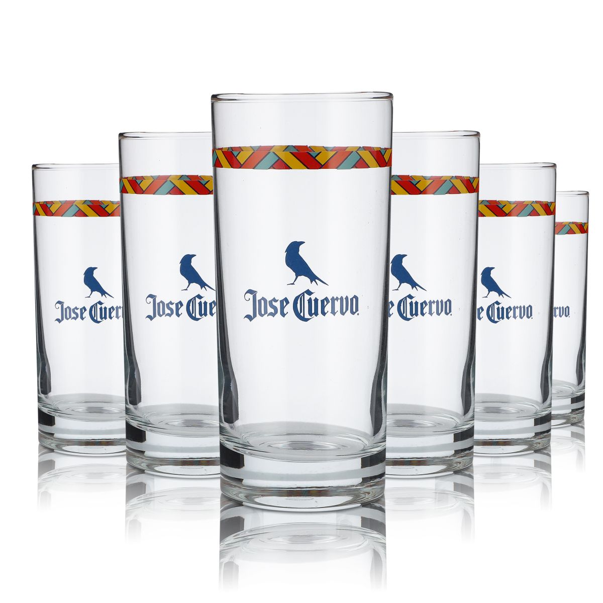 6x Jose Cuervo Glass 0,36l Tequila Longdrink Cocktail Aperitif Glasses Set