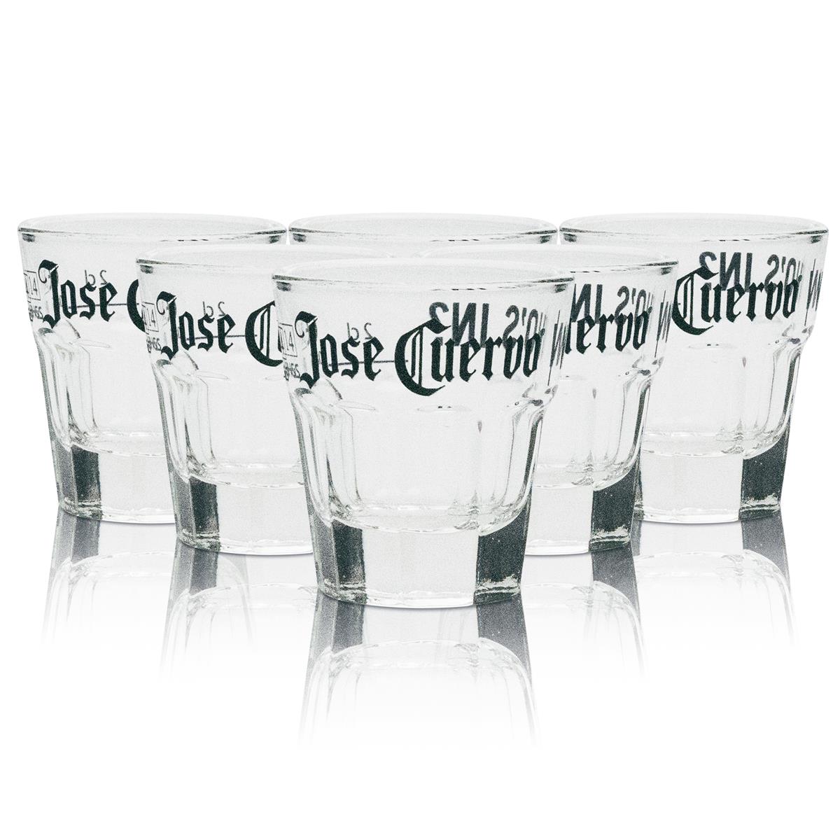 6x Jose Cuervo Tequila Shot Glass 2cl "Who's in?"