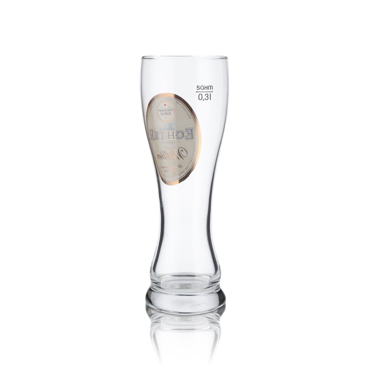 6x Julius Echter Glass 0.3l Wheat Beer Glass Hefeweizen Glass Set Black Forest GOLD – View 3