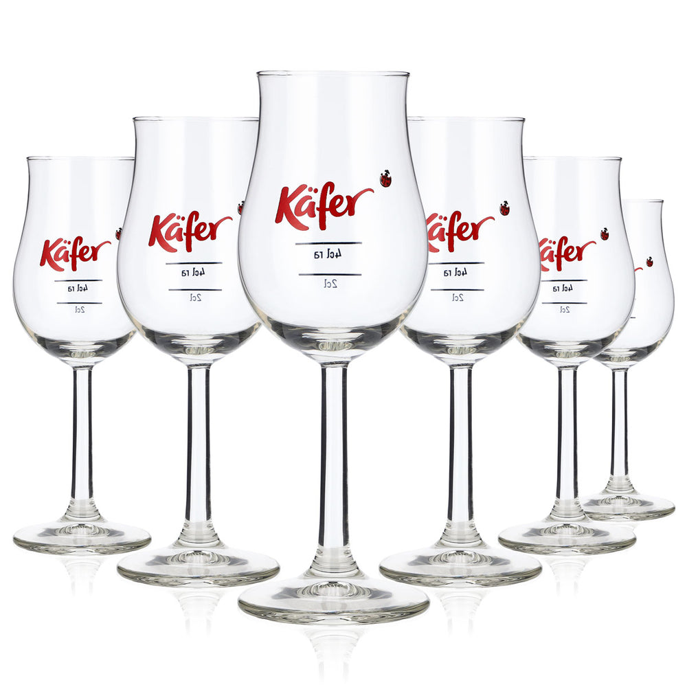 6x Käfer tasting glass 2cl/4cl Noising glass Grappa glass Rastal