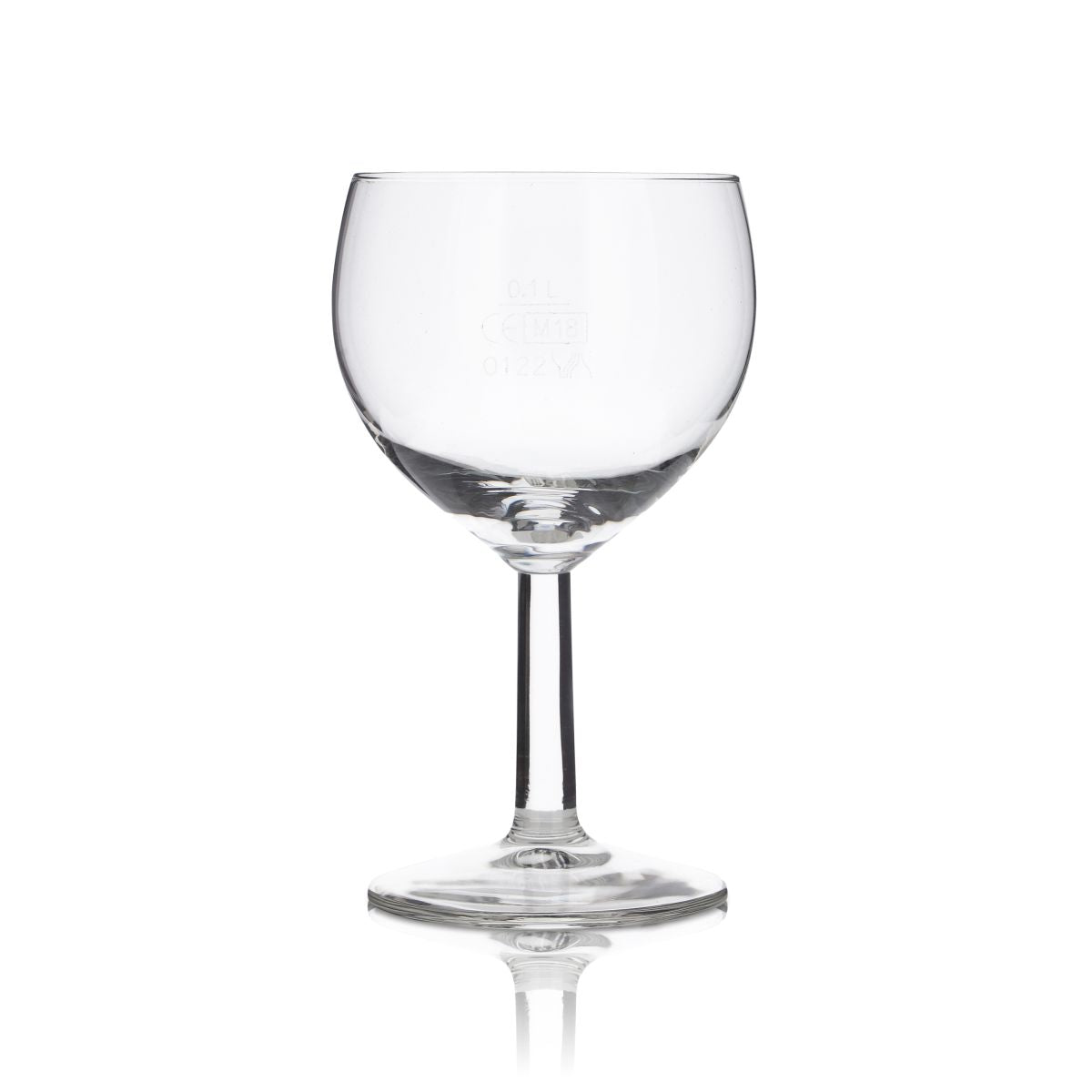 6x Goblet Glass 0.1l Mineral Water Sparkling Juice Glasses Set Blank Without Logo Print – View 2