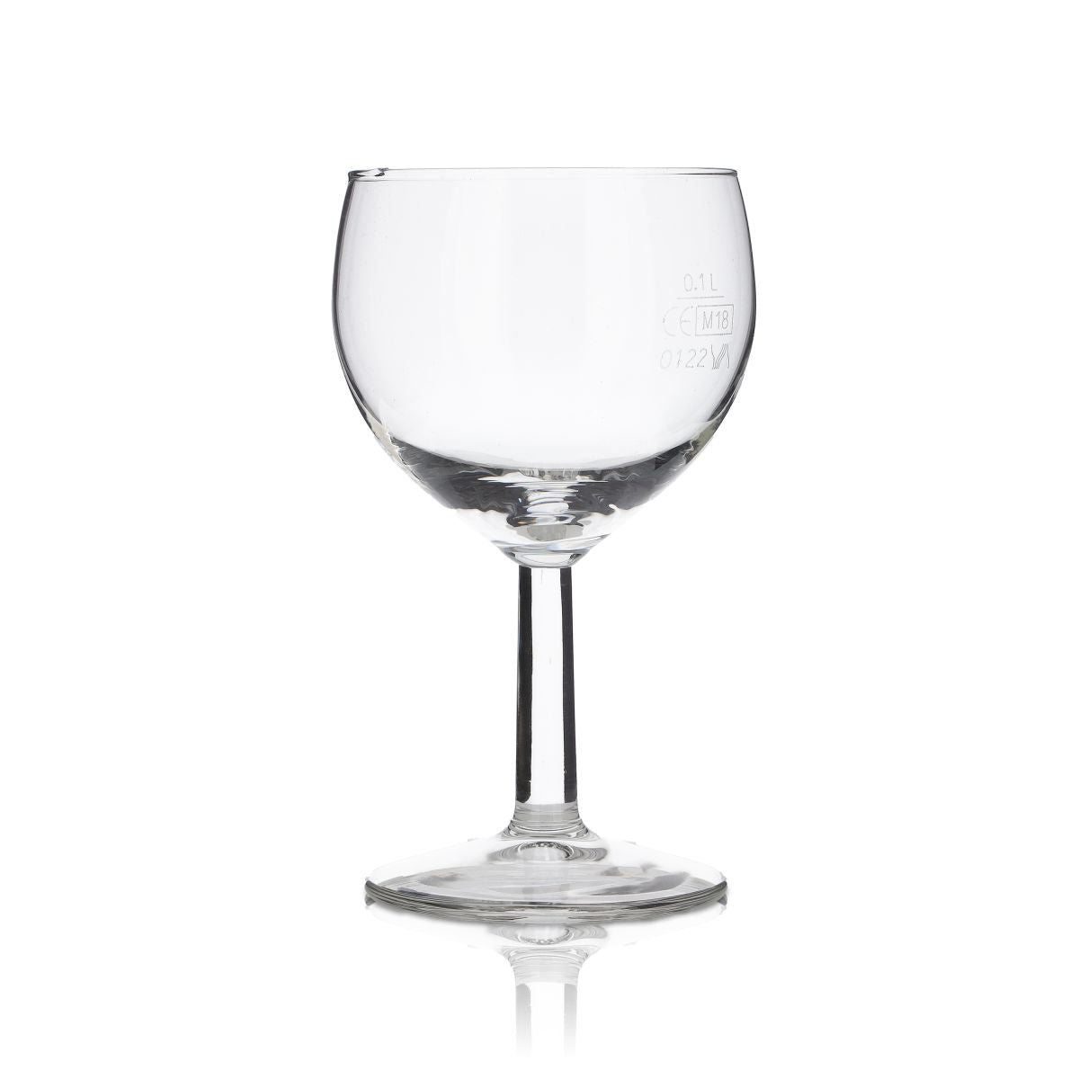 6x Goblet Glass 0.1l Mineral Water Sparkling Juice Glasses Set Blank Without Logo Print – View 3