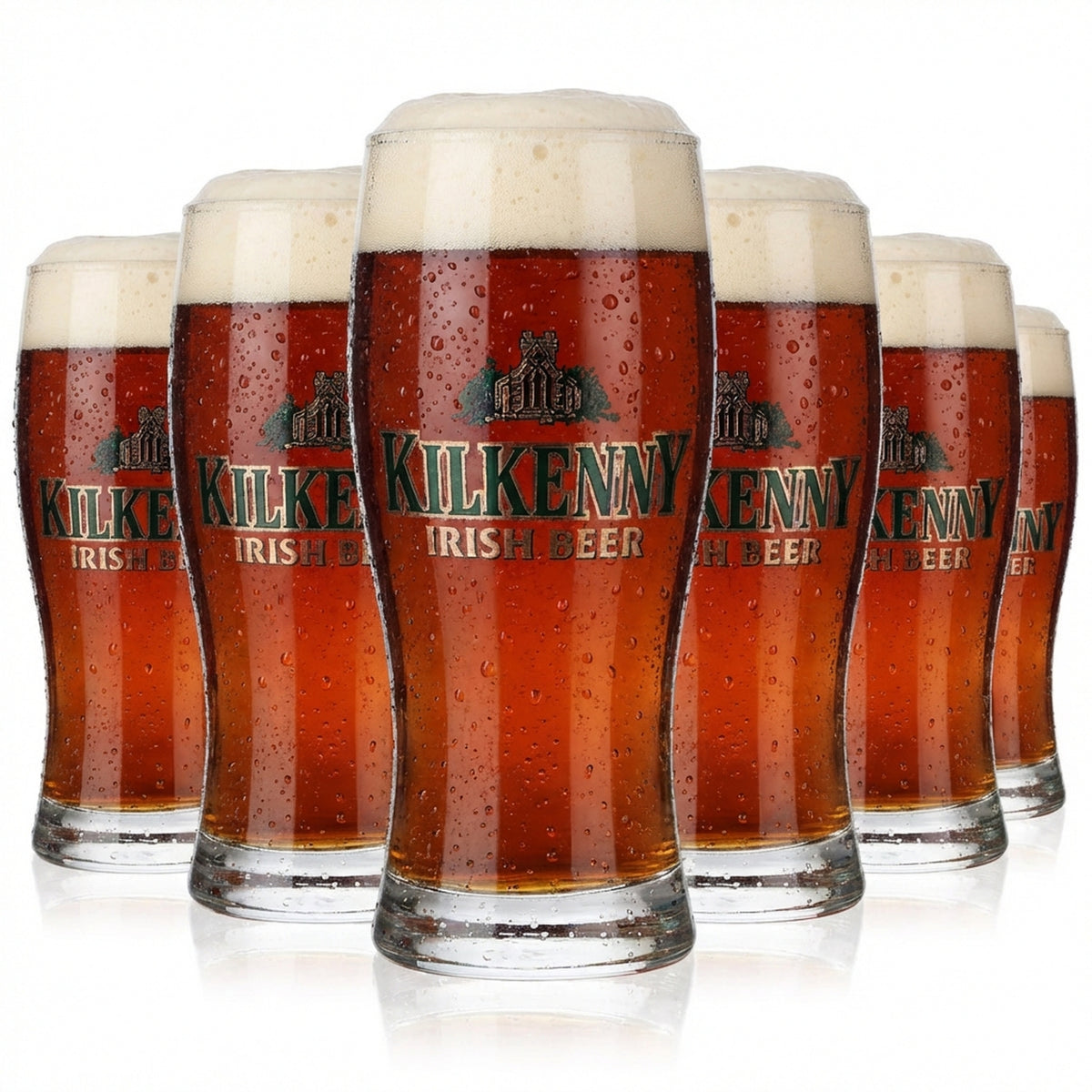 6x Kilkenny beer glasses Beer glasses 0.2l tumblers Sahm Pils glasses