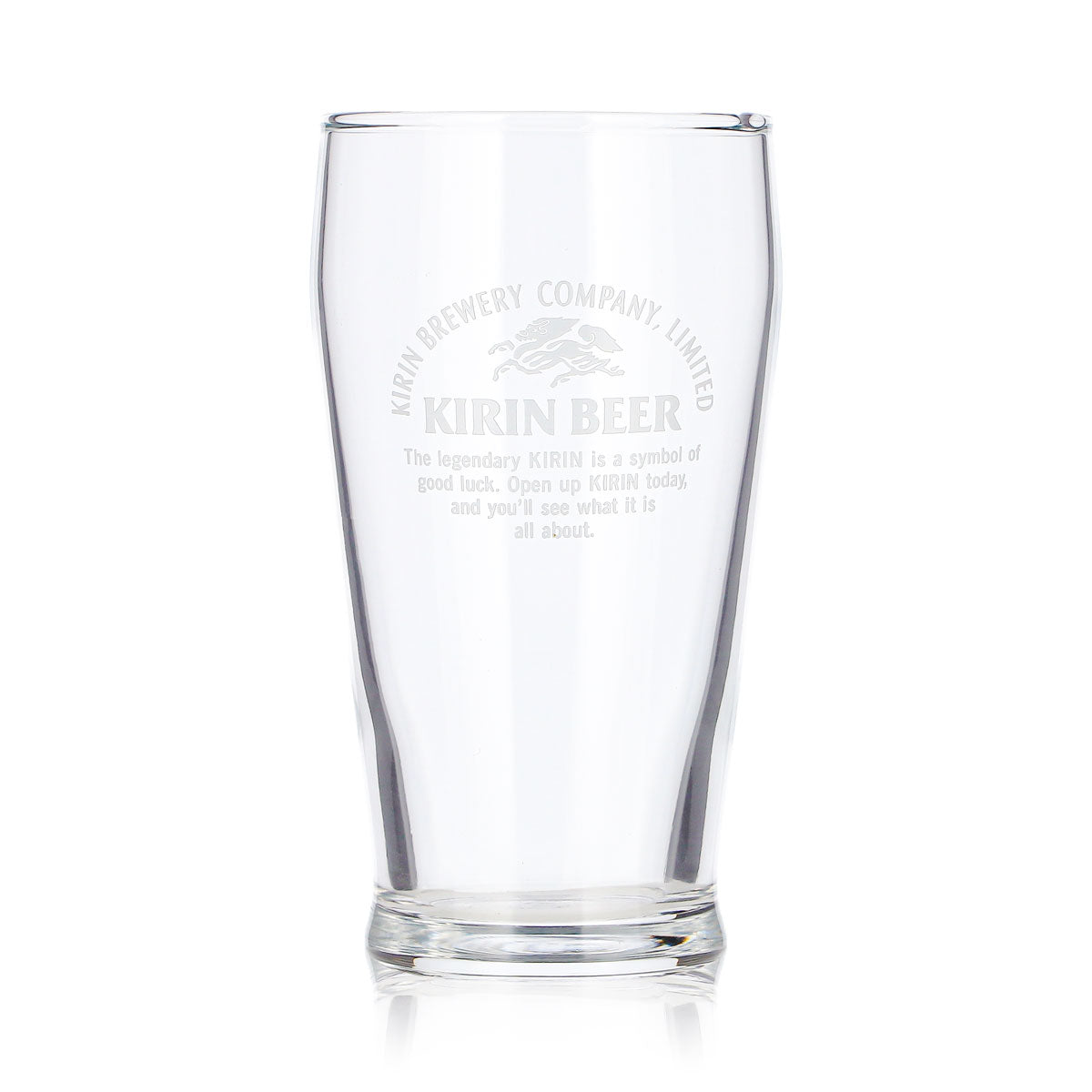 6 Kirin Ichiban Beer Glasses, 0.17 L, White Logo – View 3