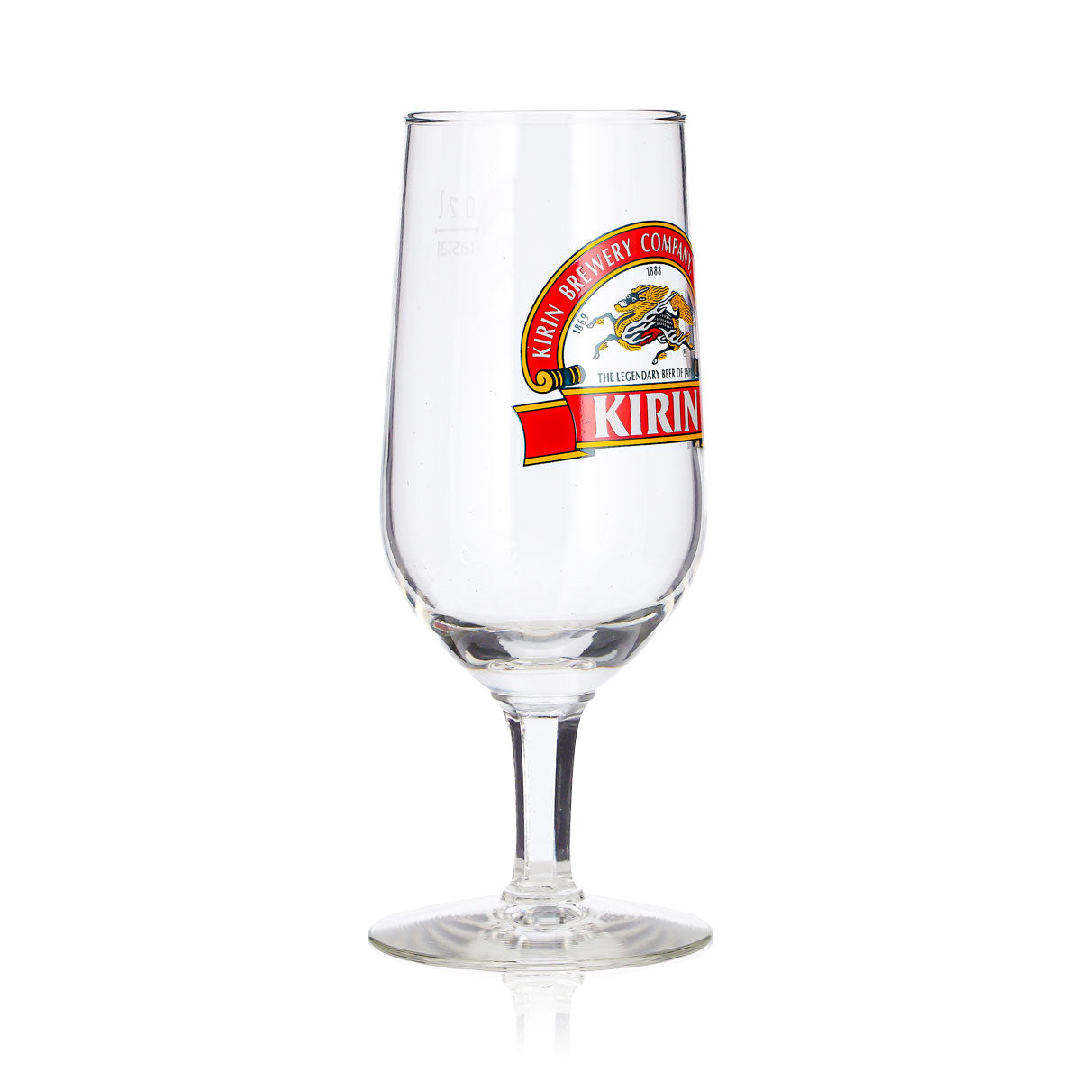 6 Kirin Ichiban Beer Glasses, 0.2 L, Goblet-Style, Red Bar Logo, Rastal – View 4