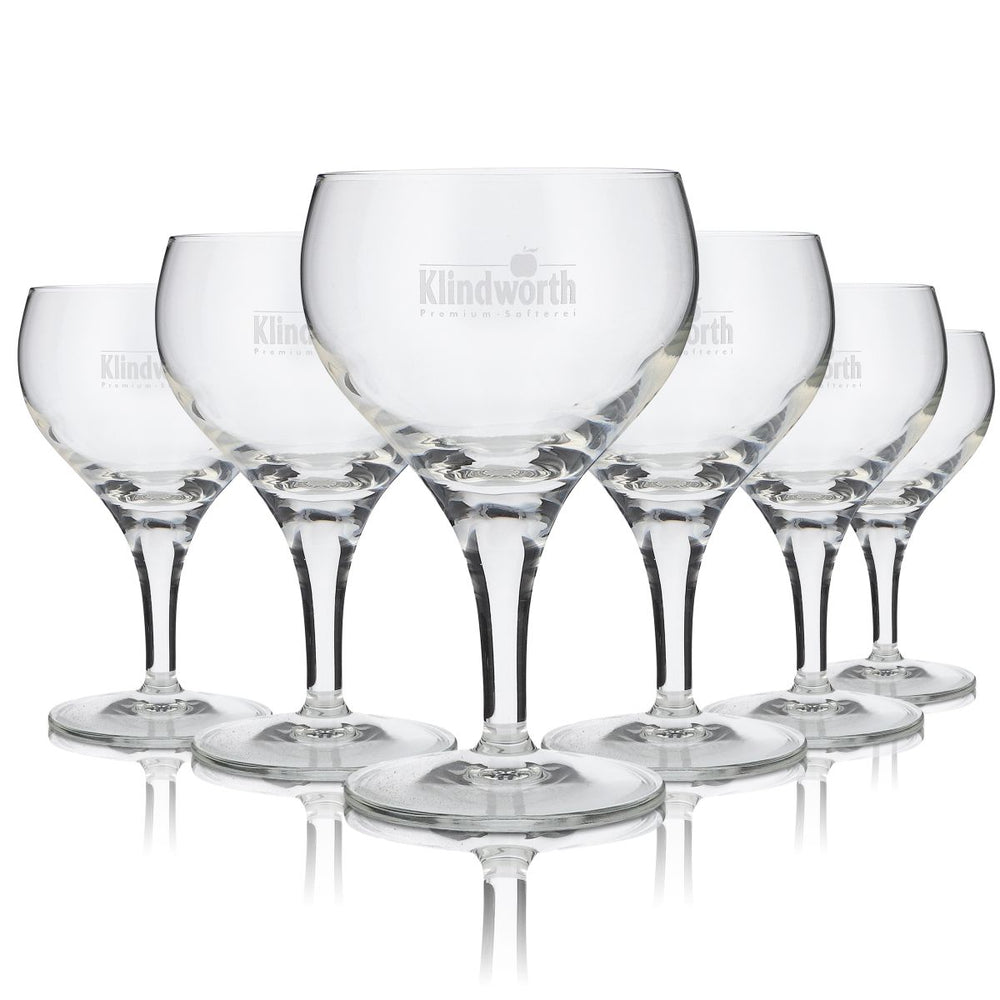 6x Klindworth Glass 0.2l Soft Drink Juice Cup Glass Set Drinking Glass Water Glass