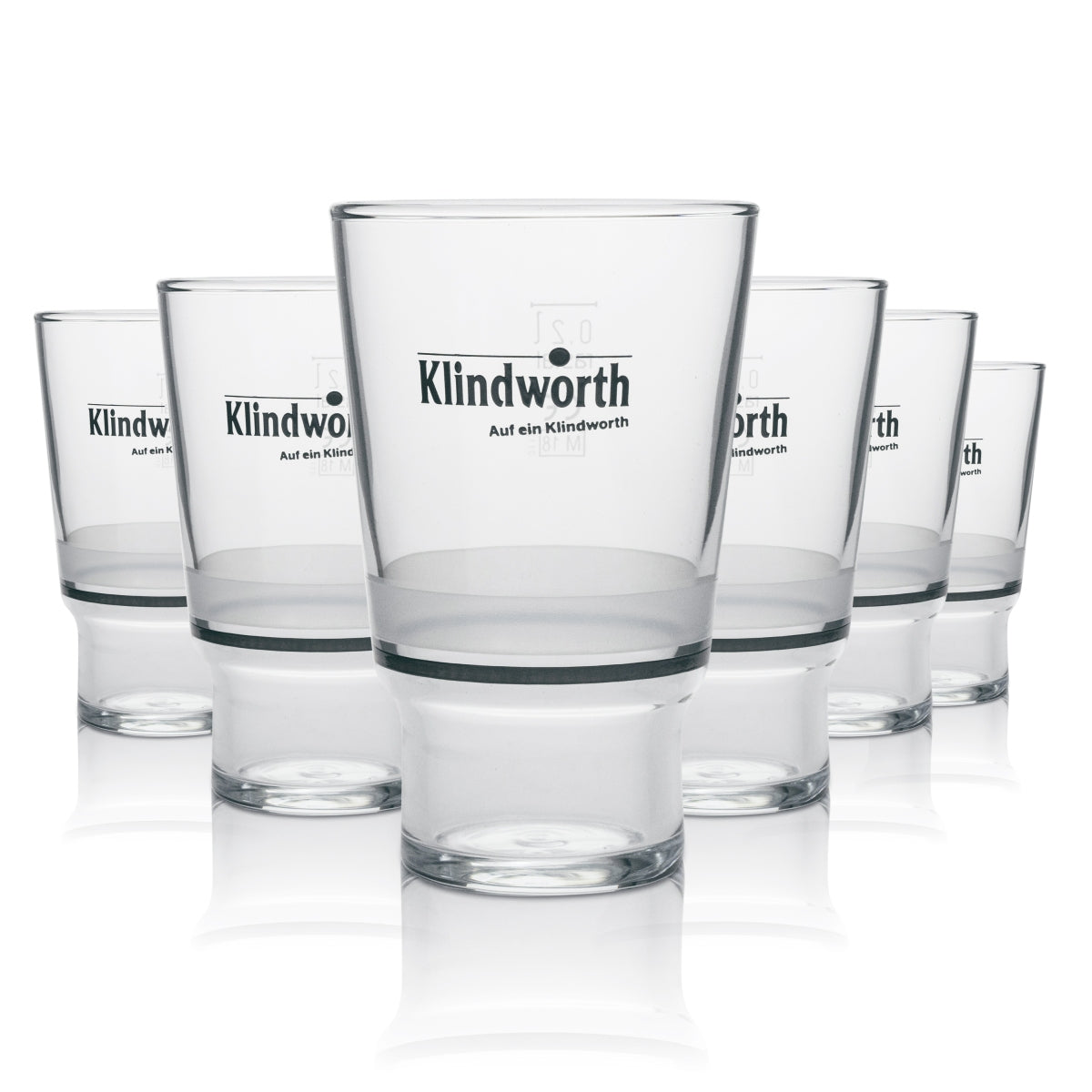 6x Klindworth Soft Drinks Glass Long Drink 200ml rastal