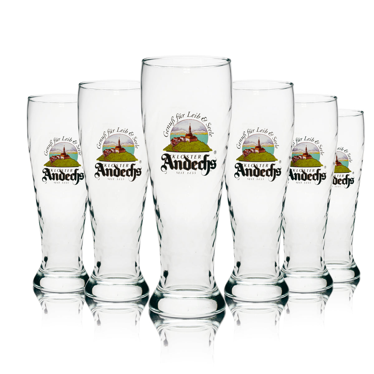 6x Andechs monastery beer glass 0.5l wheat beer – View 3